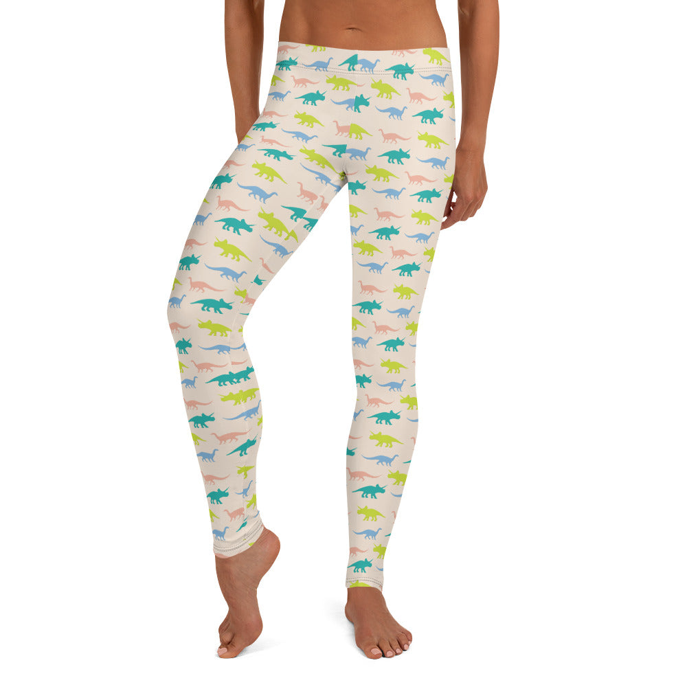 Pastel Dinos - Dinosaur Leggings