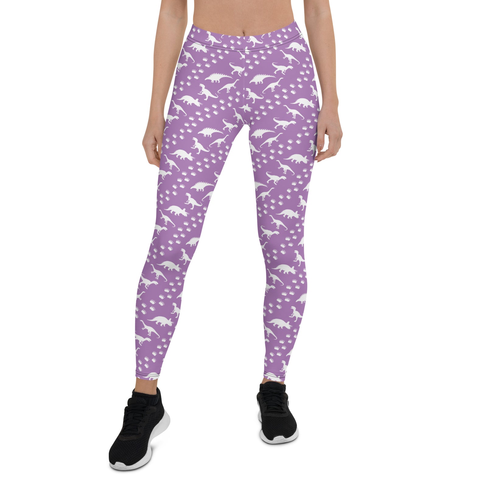 Purple Dinos - Dinosaur Leggings