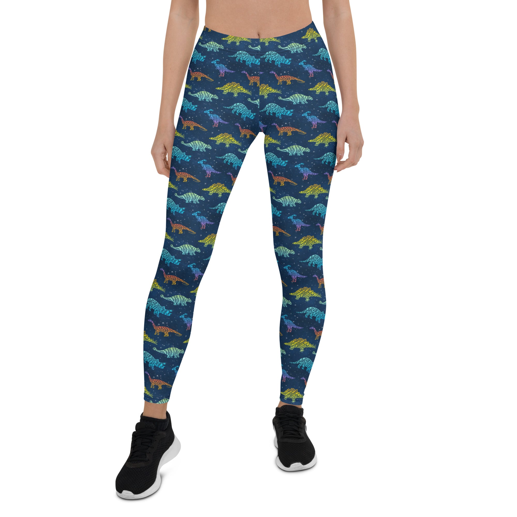 Rainbow Galaxy - Women's Dinosaur Leggings