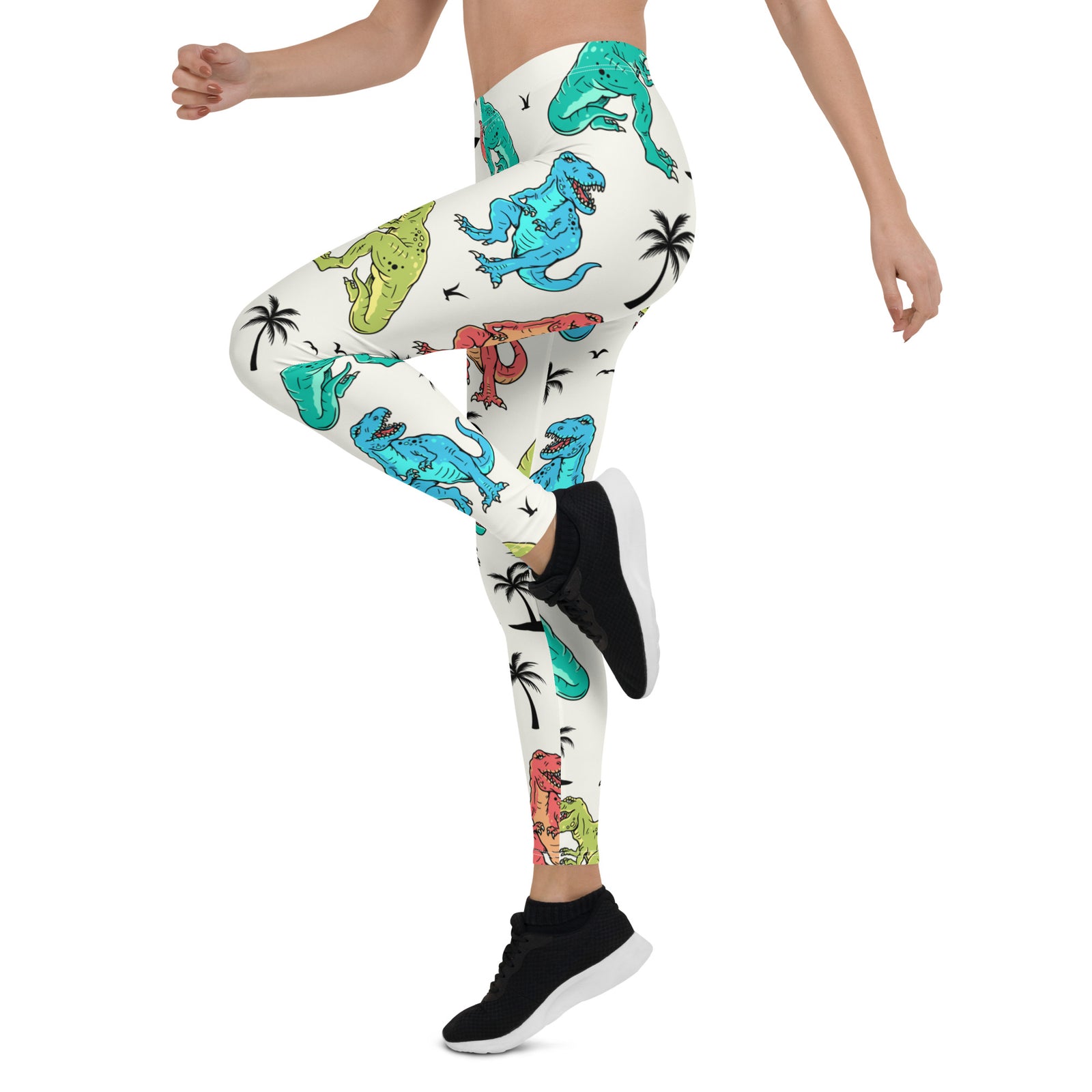 T-Rex Vacation - Dinosaur Leggings