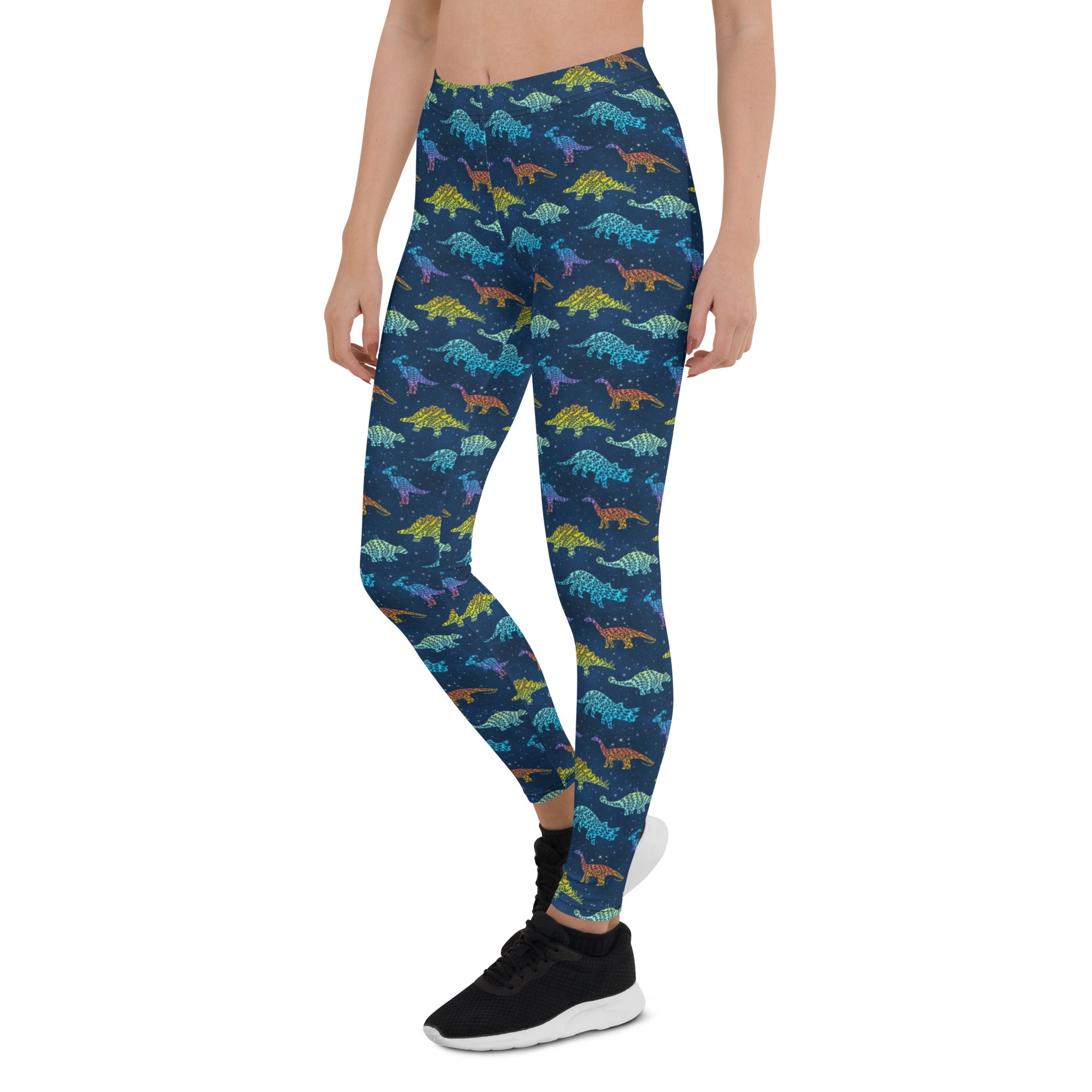 Rainbow Galaxy - Women's Dinosaur Leggings