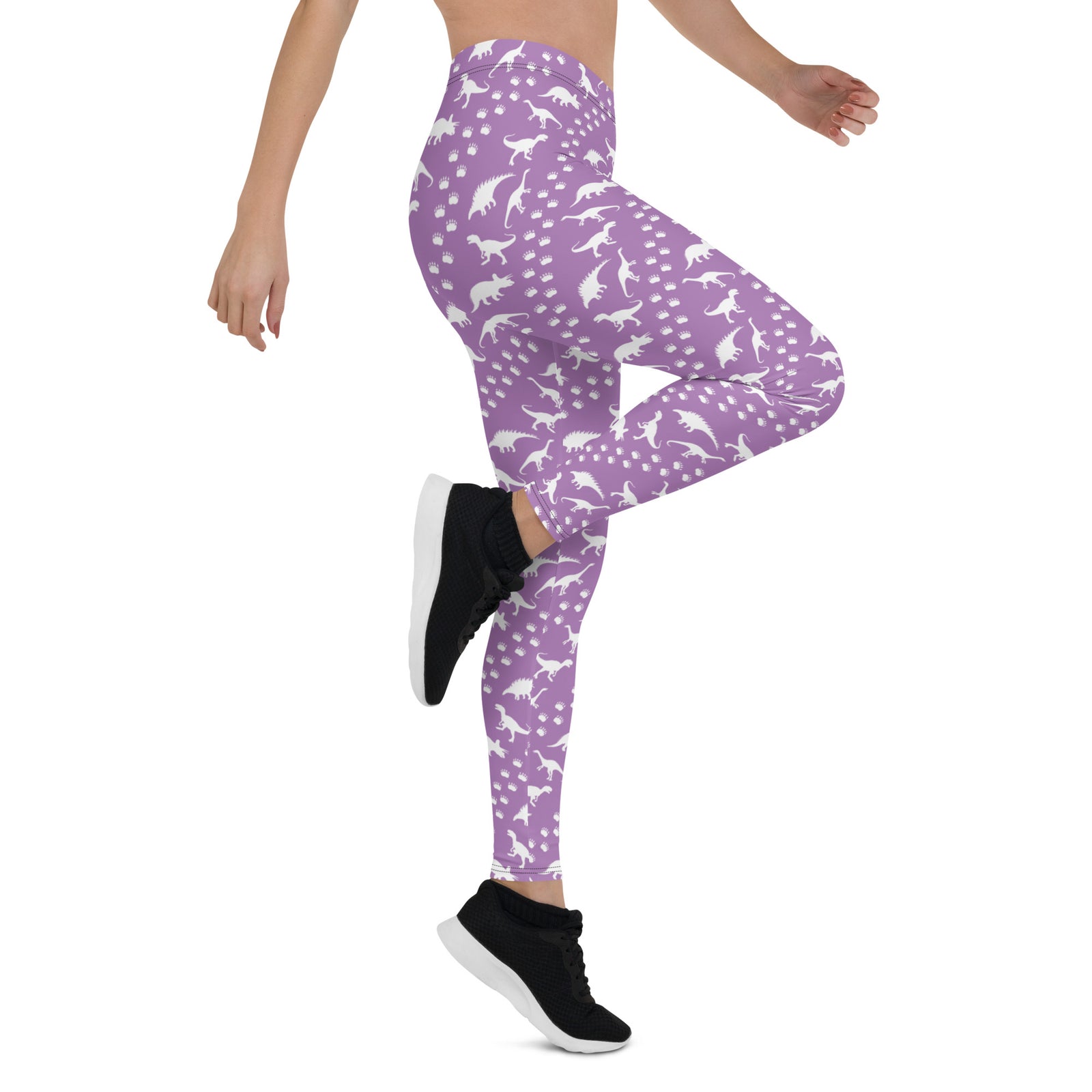 Purple Dinos - Dinosaur Leggings