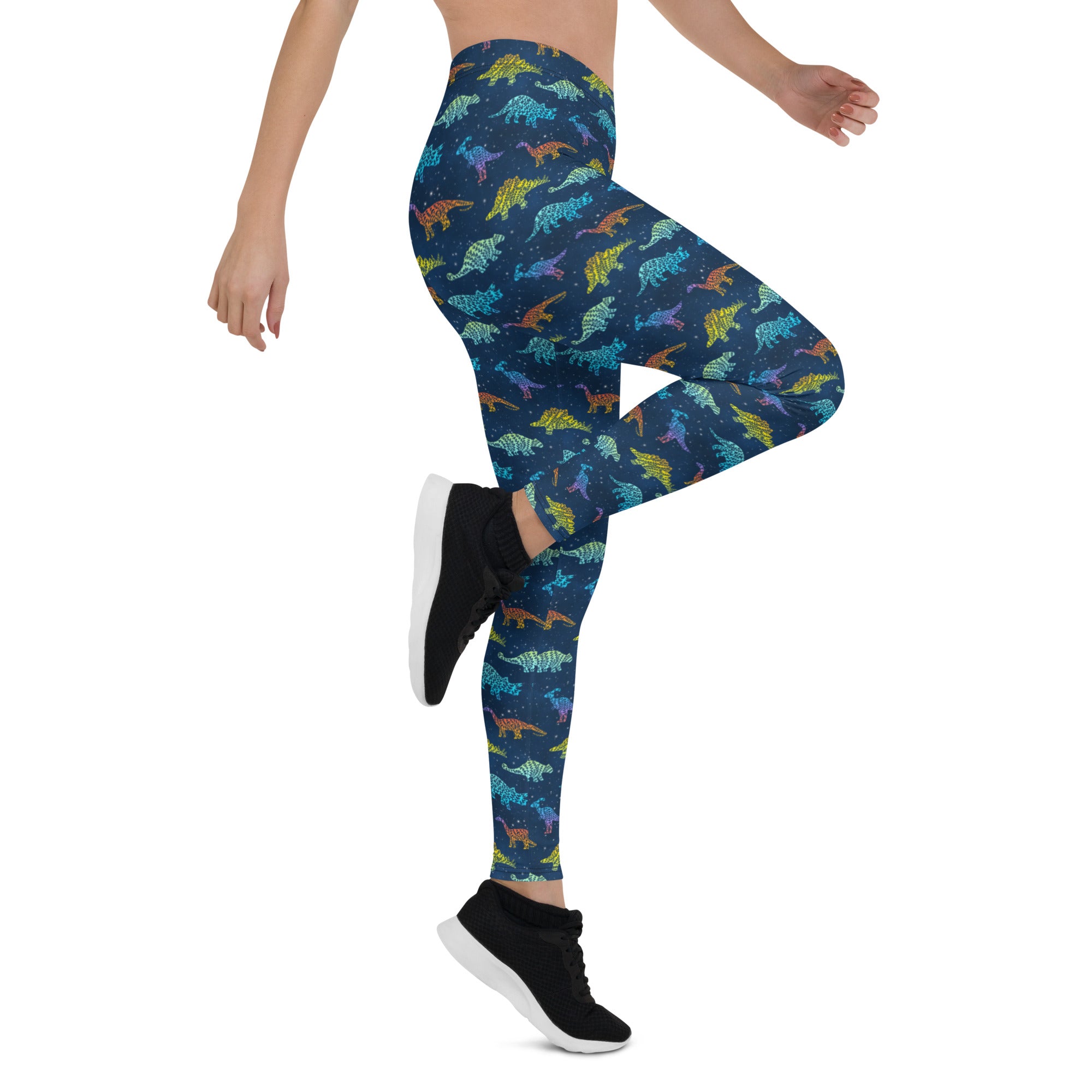 Rainbow Galaxy - Women's Dinosaur Leggings