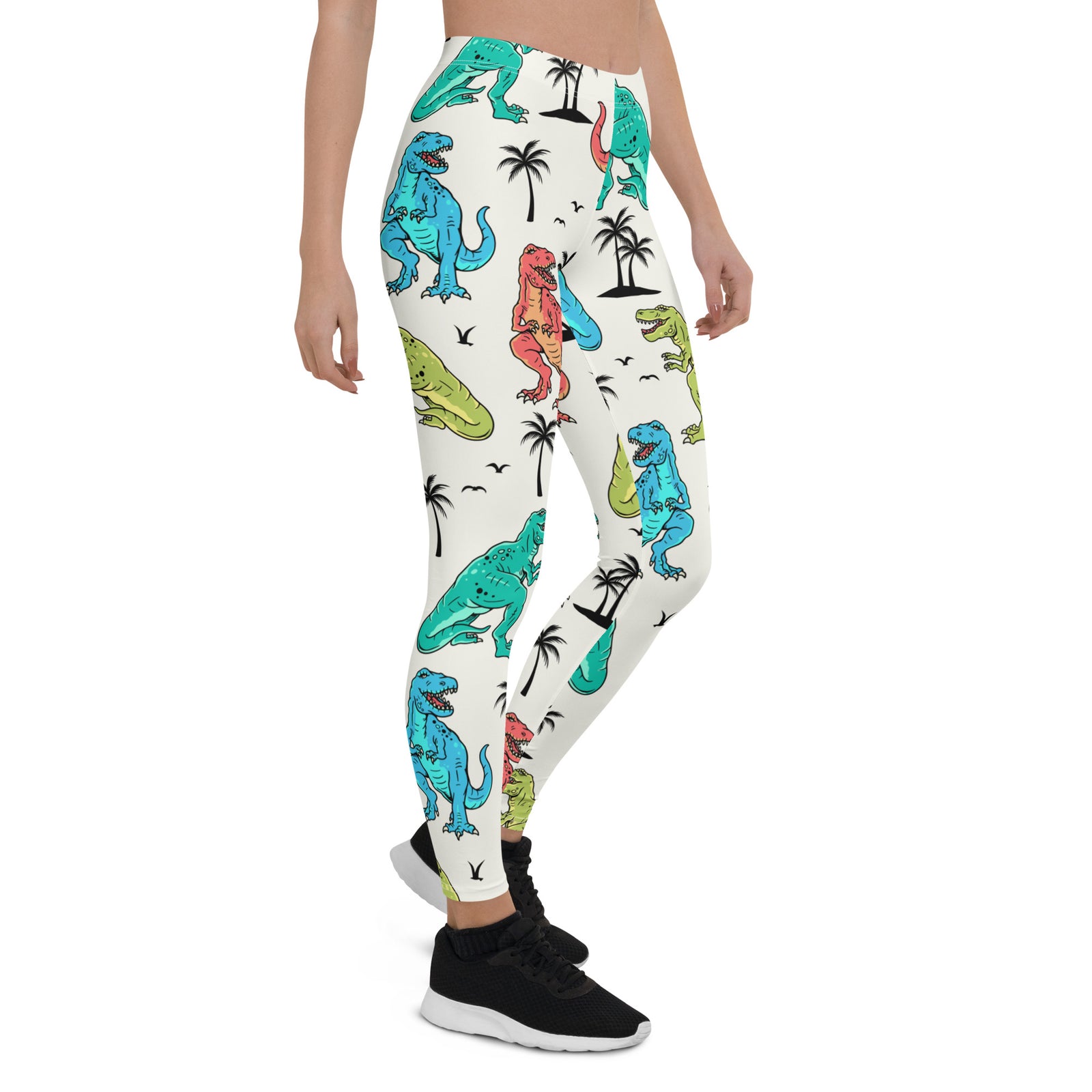 T-Rex Vacation - Dinosaur Leggings