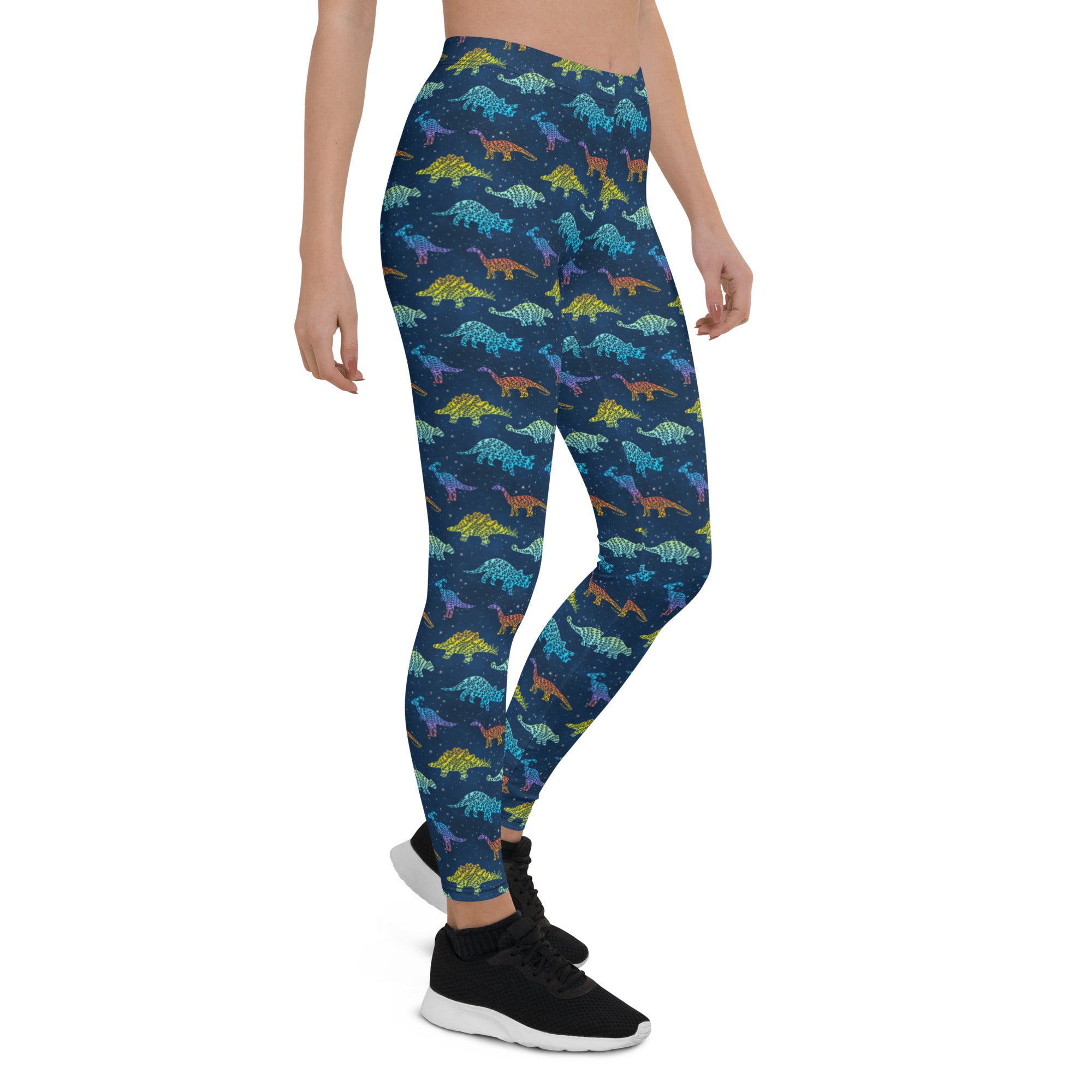 Rainbow Galaxy - Women's Dinosaur Leggings