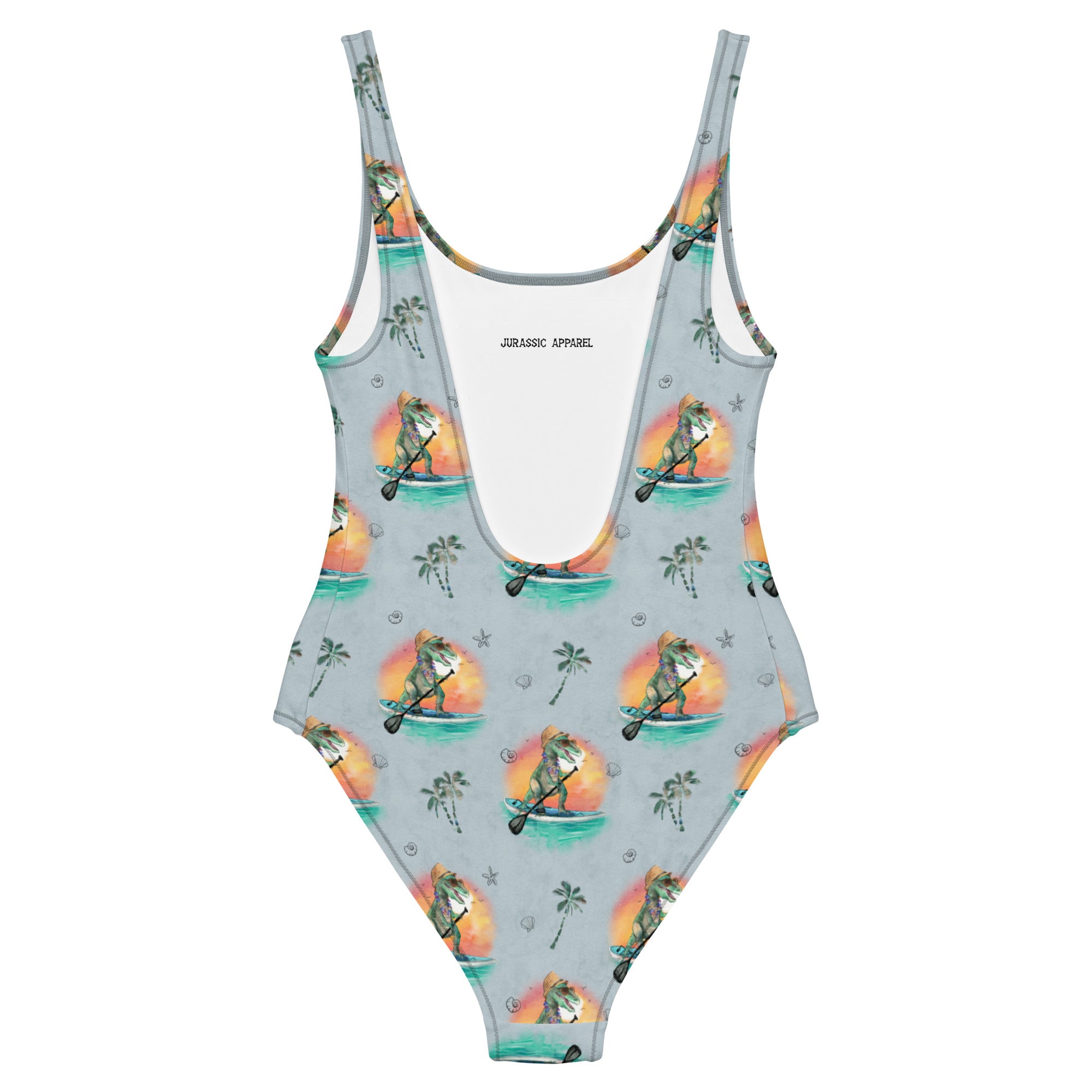 SUP Rex - Women's Dinosaur One-Piece Swimsuit