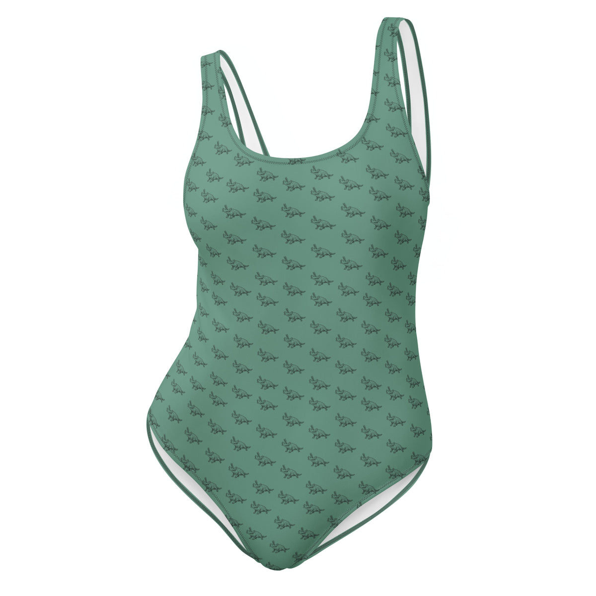 Green Stegosaurus - Women&#39;s Dinosaur Swimsuit