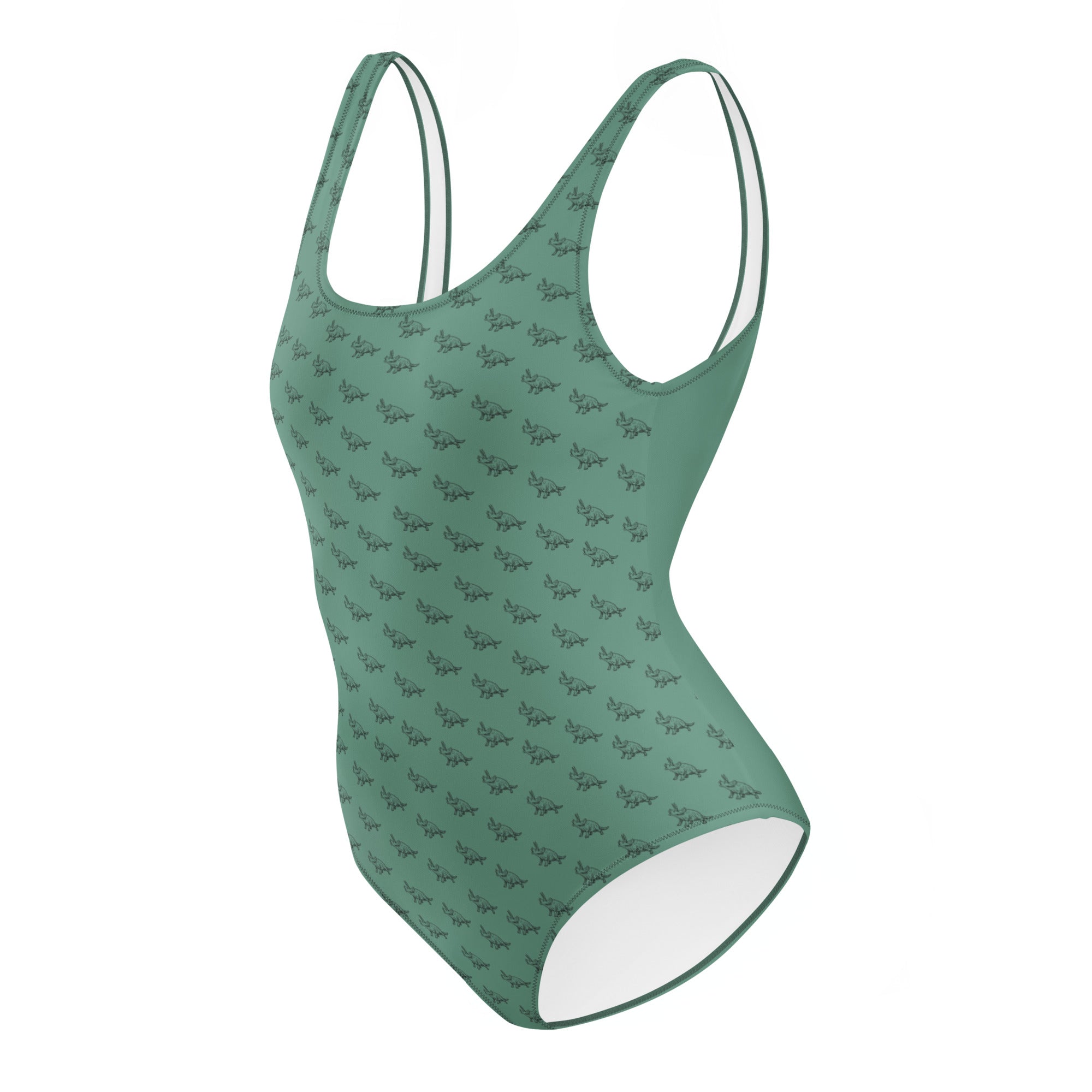 Green Stegosaurus - Women's Dinosaur Swimsuit