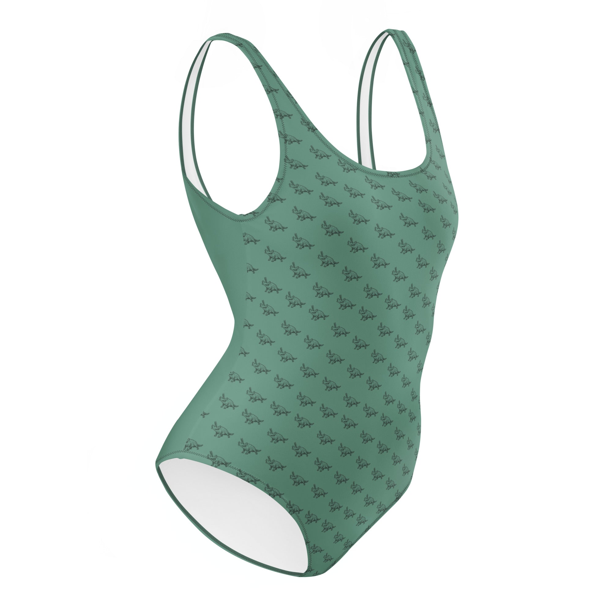 Green Stegosaurus - Women's Dinosaur Swimsuit