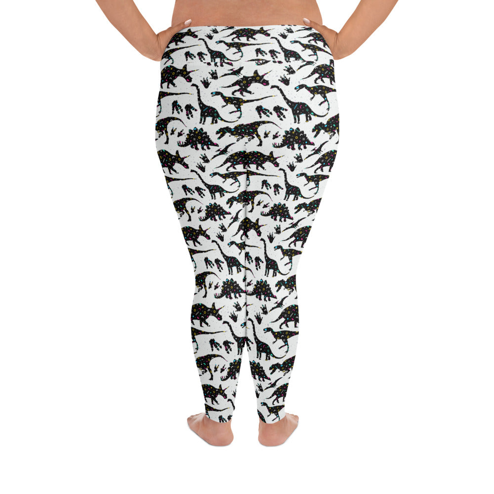 Crazy 90&#39;s - Dinosaur Plus Size Leggings