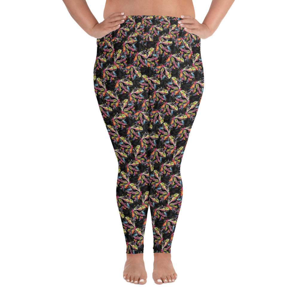 Splashin&#39; Rex - Dinosaur Plus Size Leggings