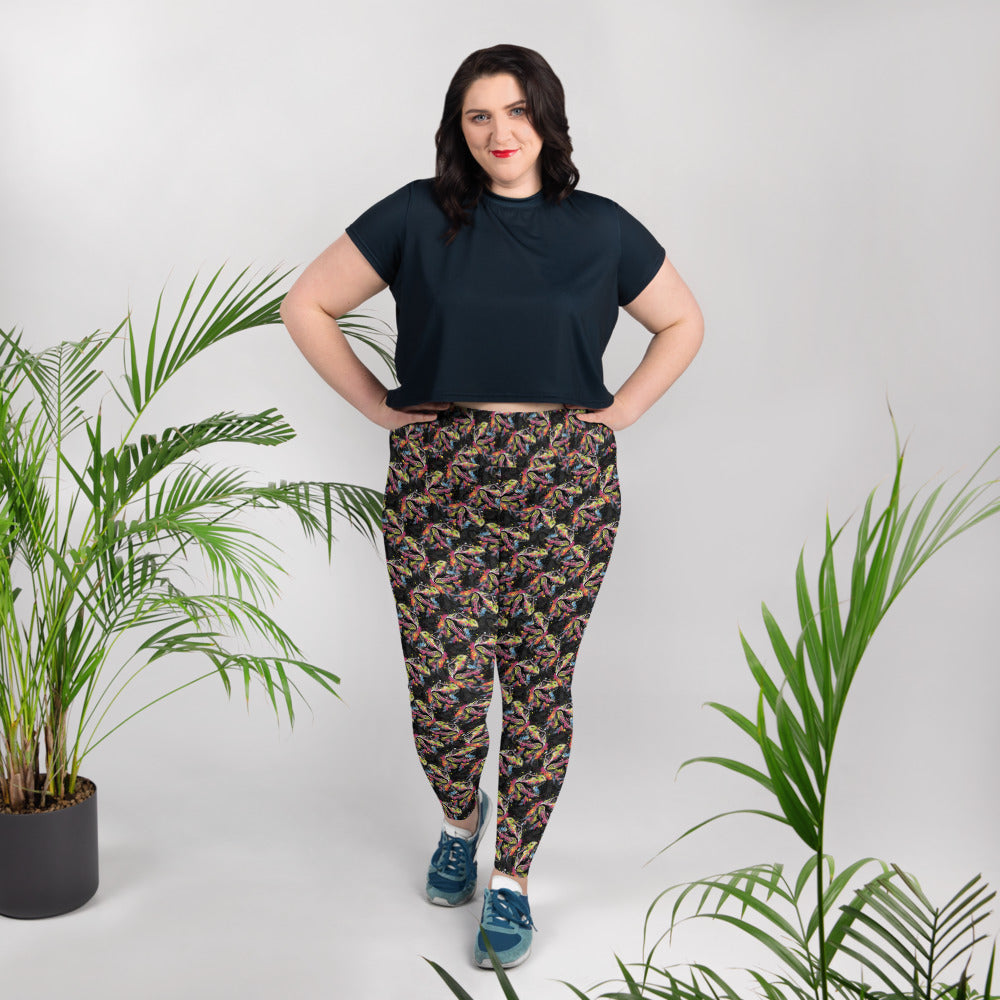 Splashin' Rex - Dinosaur Plus Size Leggings