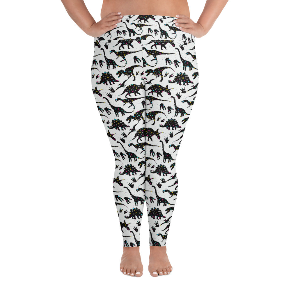 Crazy 90&#39;s - Dinosaur Plus Size Leggings