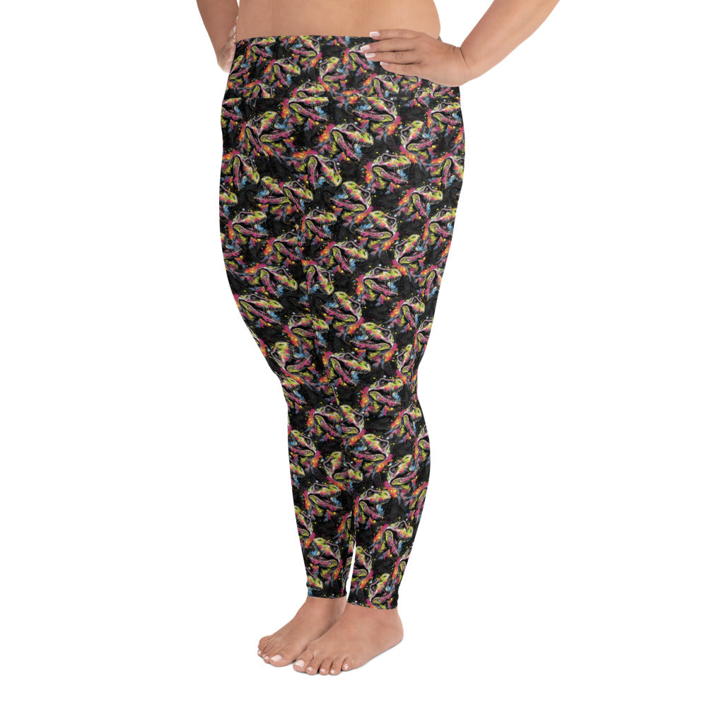 Splashin&#39; Rex - Dinosaur Plus Size Leggings