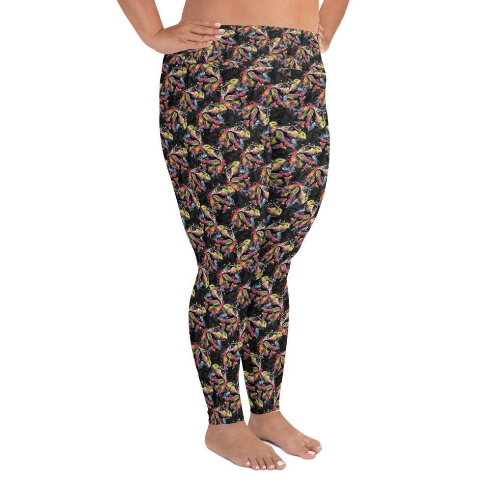 Splashin' Rex - Dinosaur Plus Size Leggings