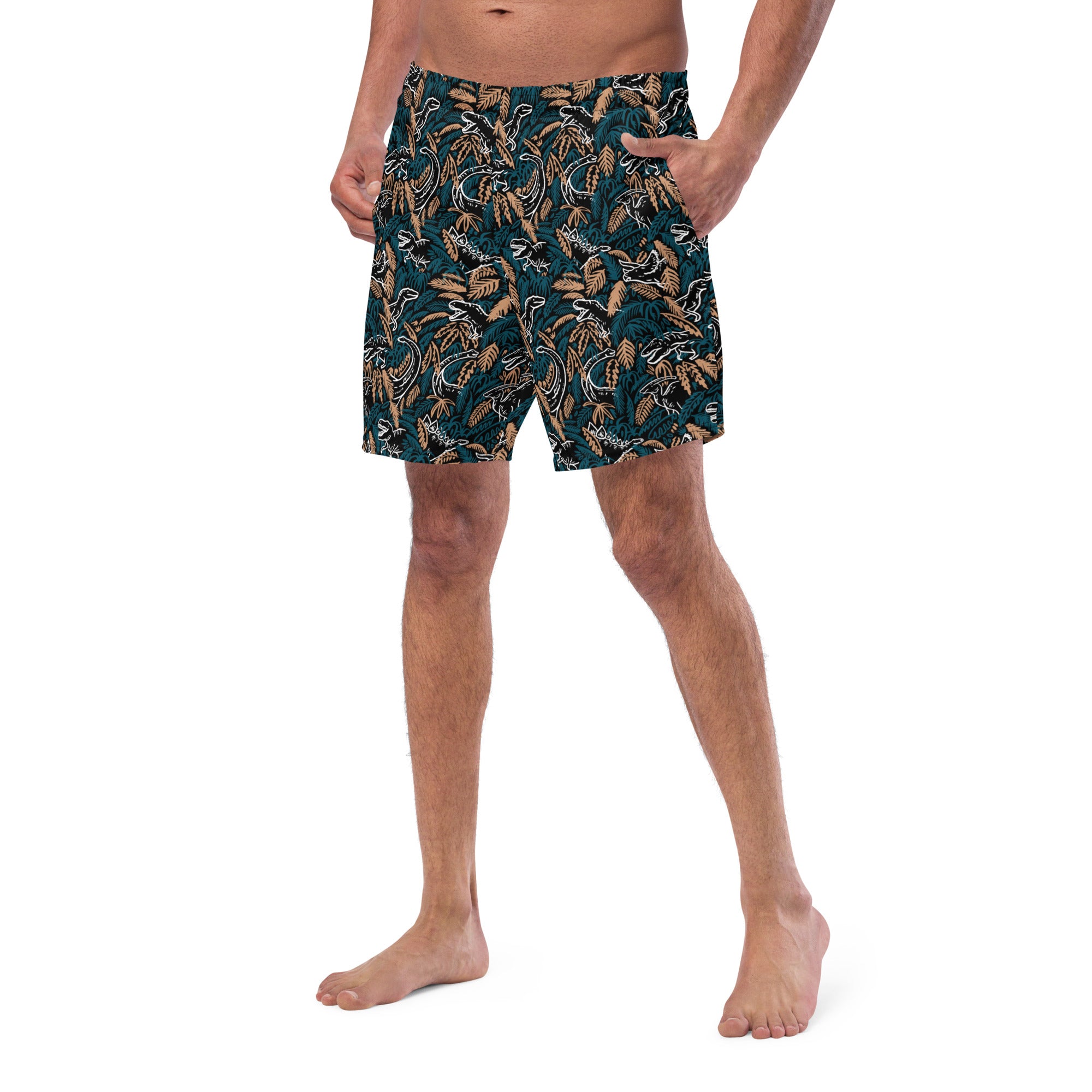 Dino Jungle - Men's Dinosaur Swimsuit