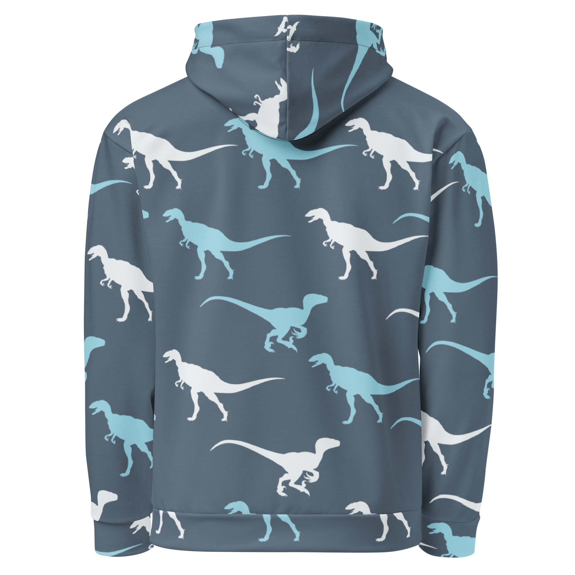 Blue and White Raptors - Dinosaur Hoodie