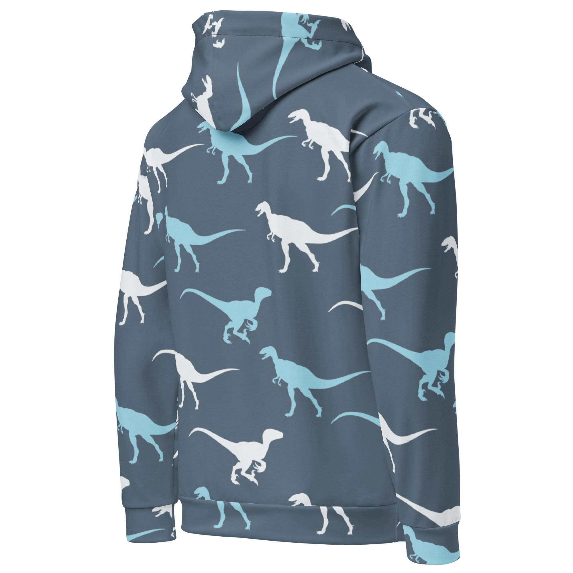 Blue and White Raptors - Dinosaur Hoodie