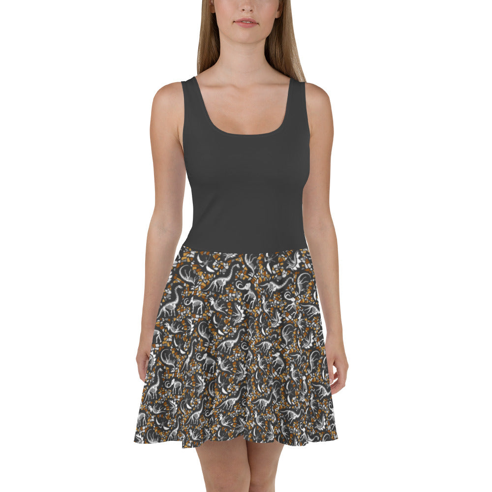 Dinosaur Terrazzo - Women&#39;s Dinosaur Dress