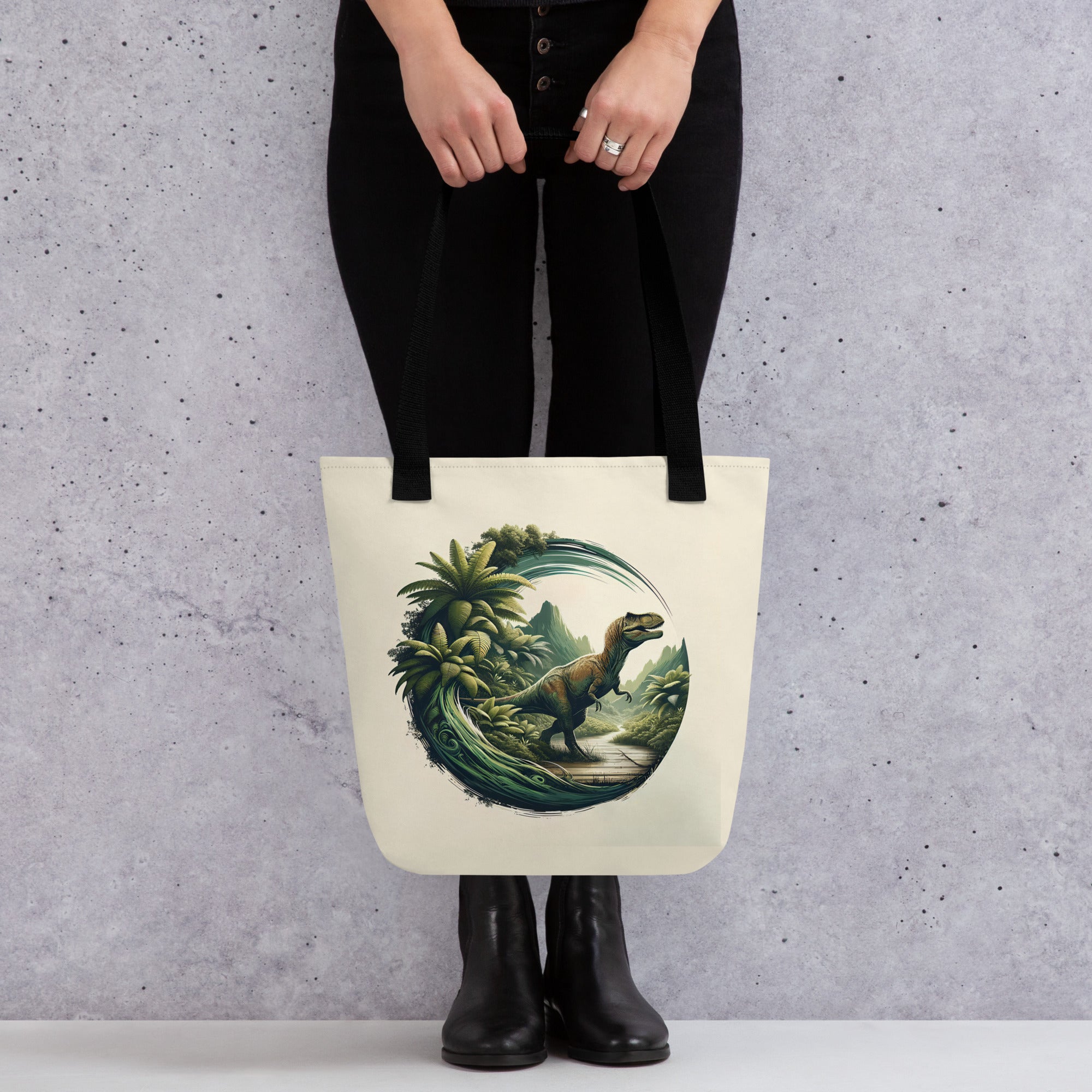 Staurikosaurus Jungle - Dinosaur Tote Bag