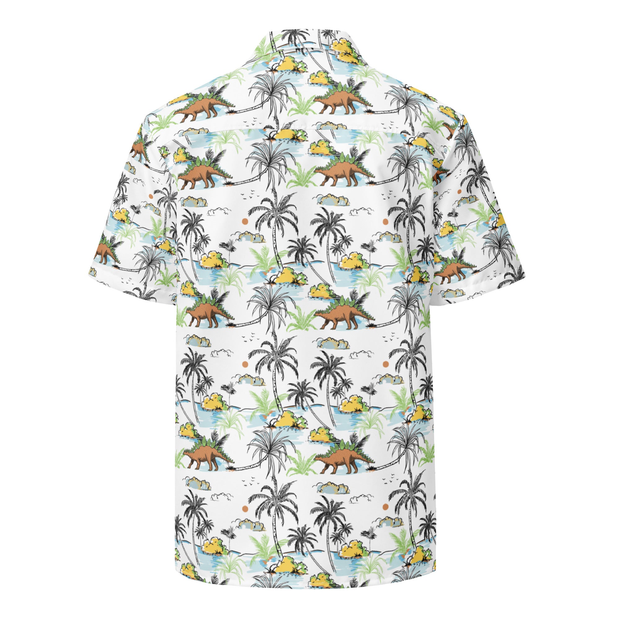 Beach Stegosaurus - Dinosaur Hawaiian Shirt