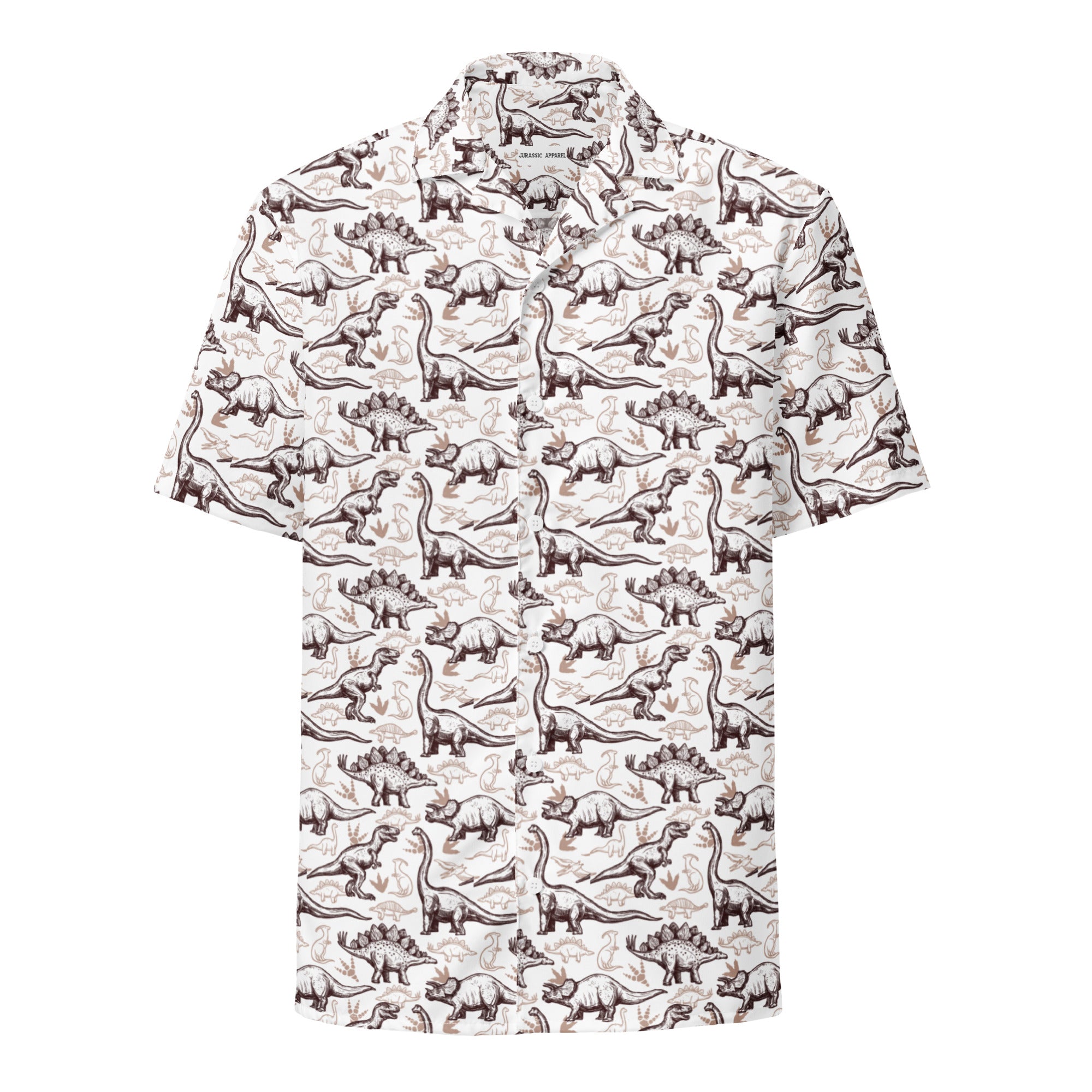 Stencil Dinosaurs - Hawaiian Dinosaur Shirt