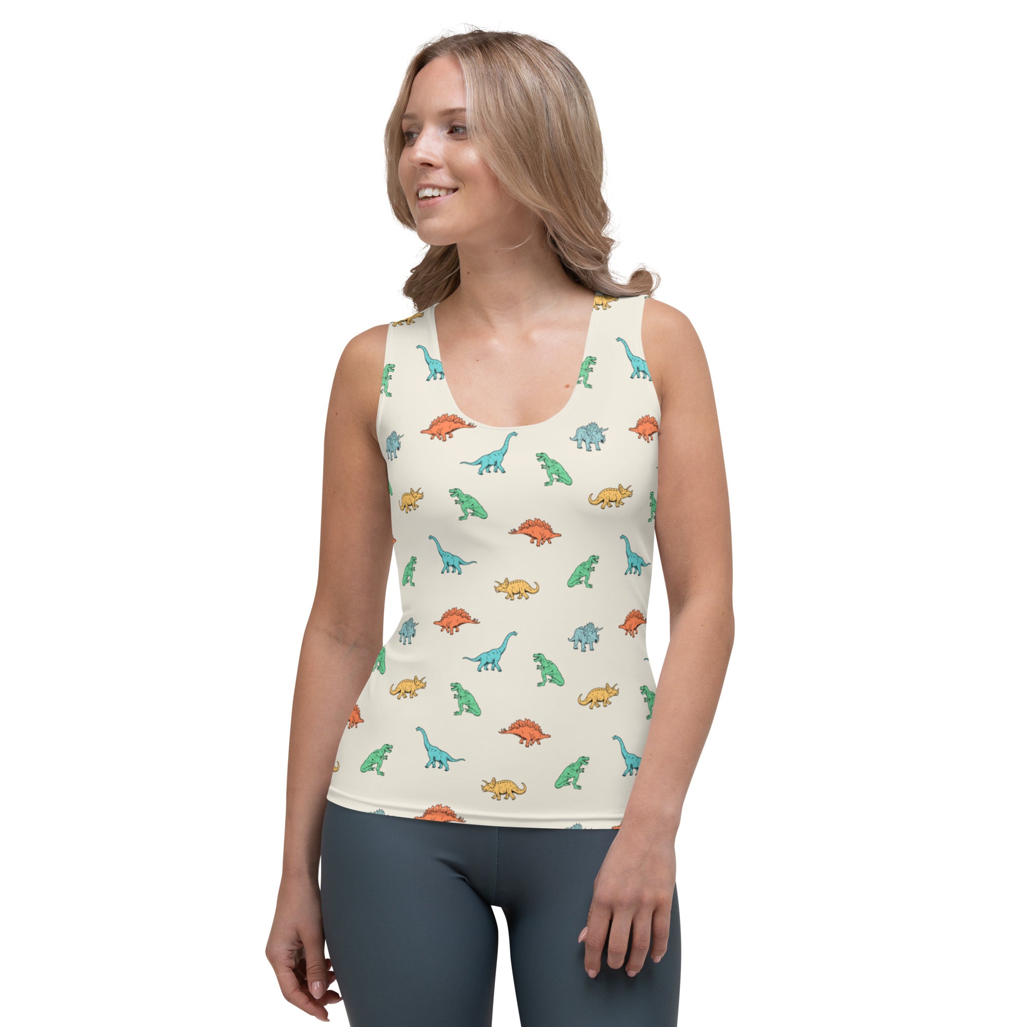 Colorful Dino's - Women's Dinosaur Tank Top