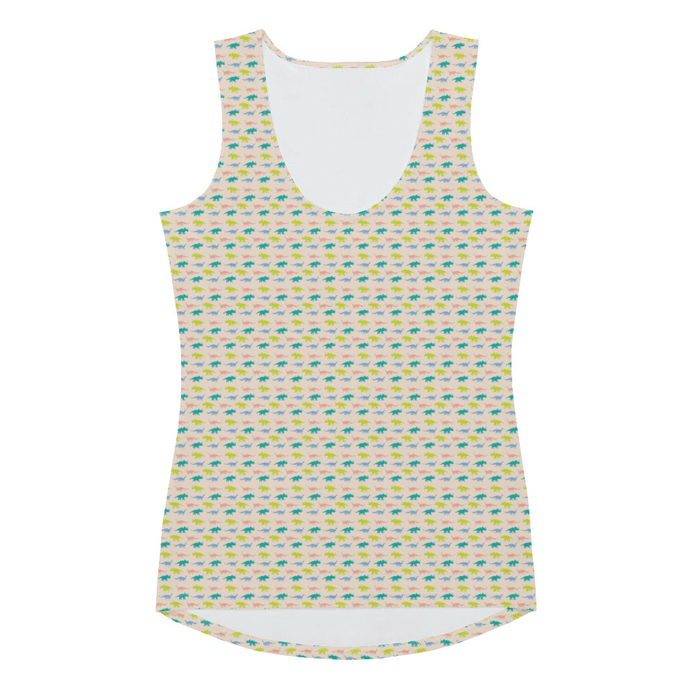 Pastel Dinos - Women&#39;s Dinosaur Tank Top