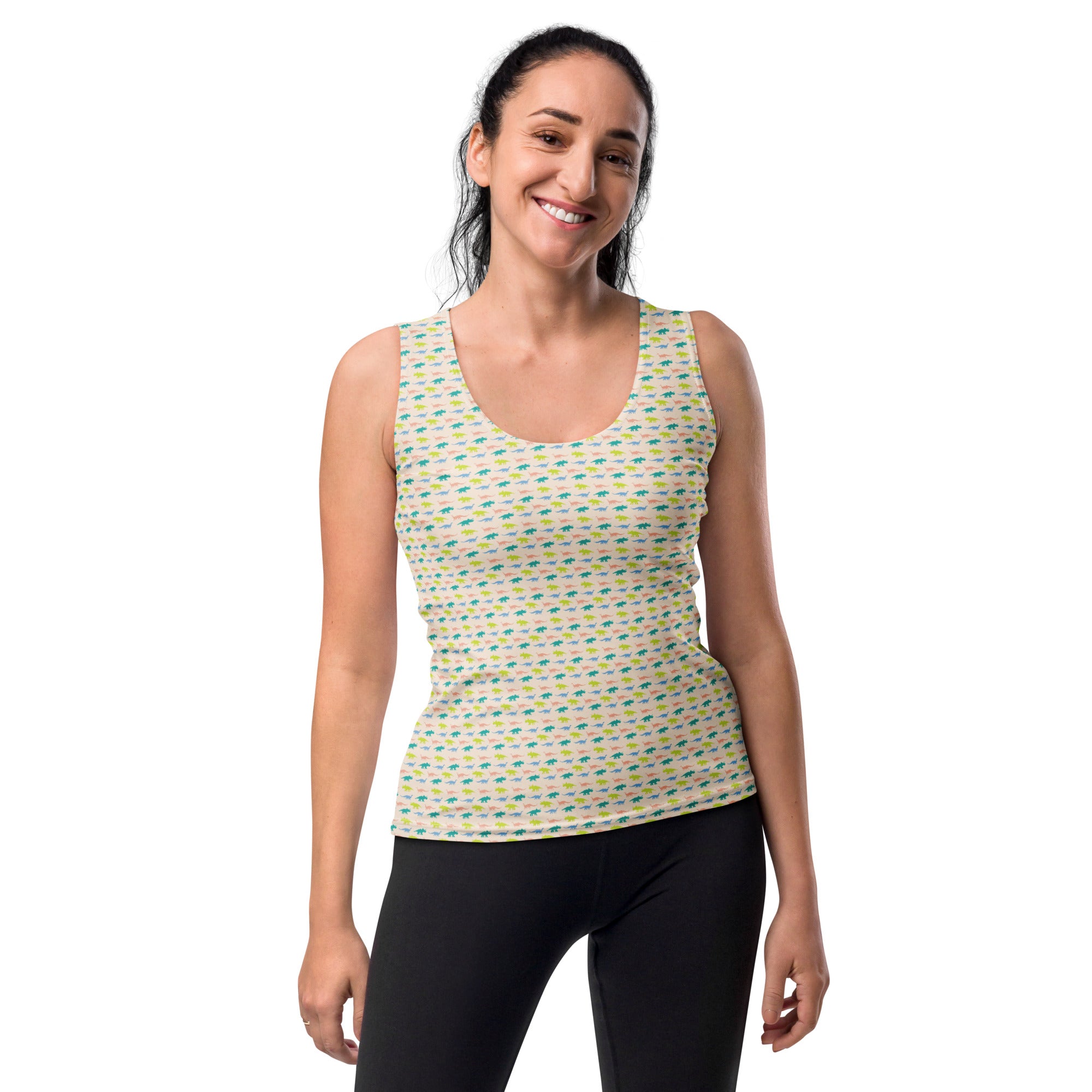 Pastel Dinos - Women's Dinosaur Tank Top