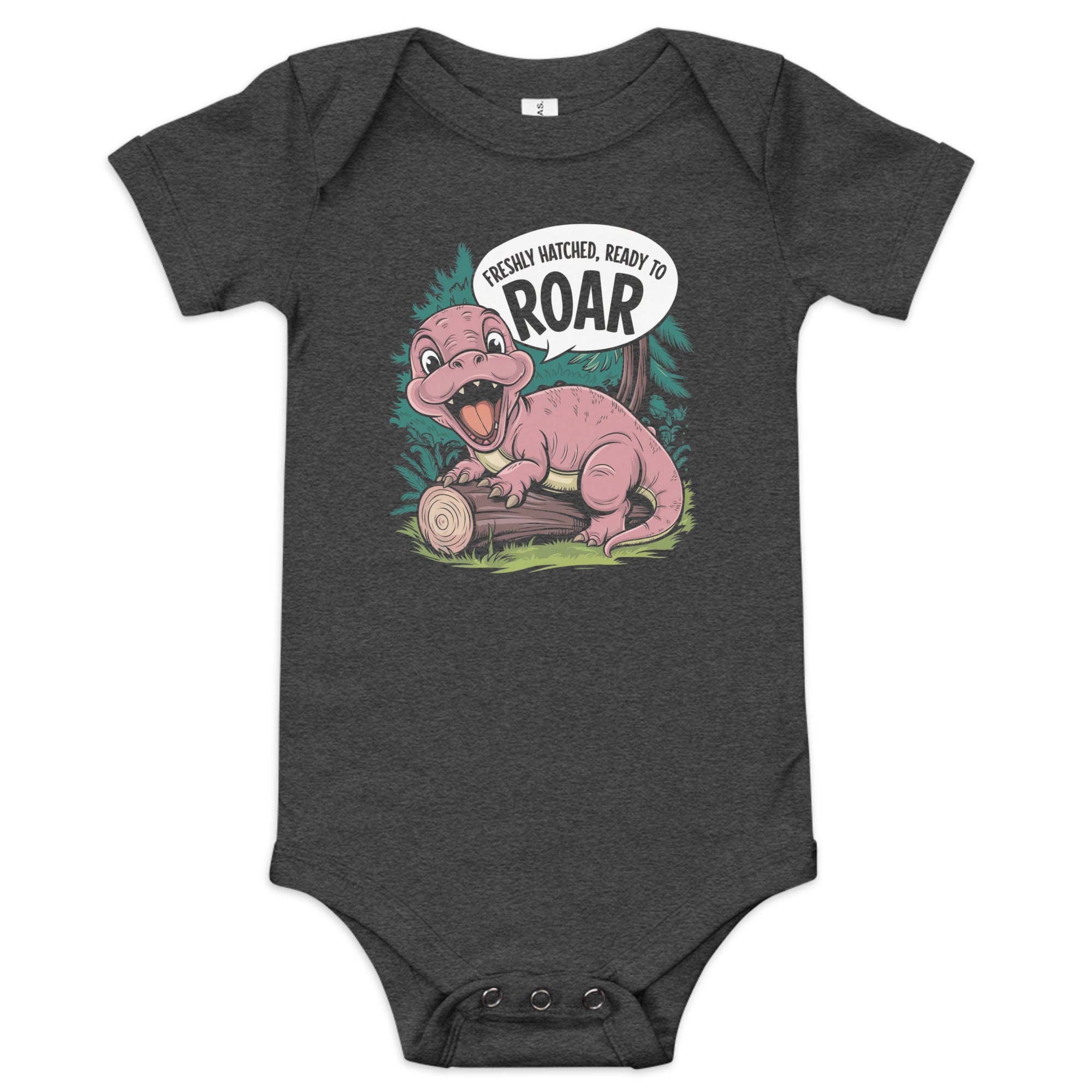 Freshly Hatched, Ready to Roar - Dinosaur Baby Bodysuit