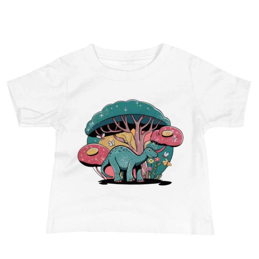 Abstract Dino Forest - Baby Dinosaur T-Shirt