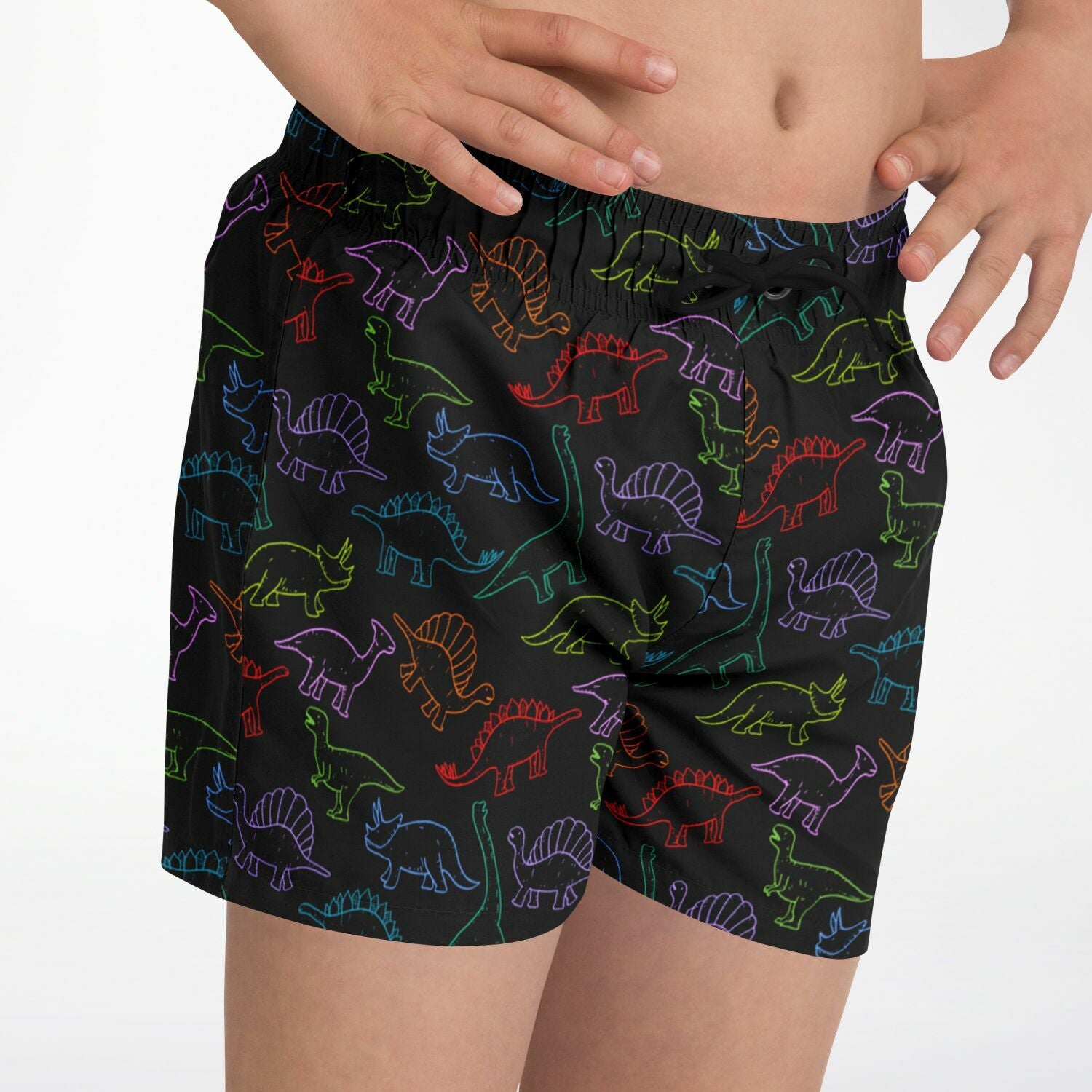 Sketched Color Dinos - Boys Dinosaur Swimsuit