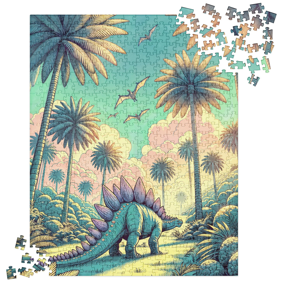 Serene Stegosaurus - Dinosaur Puzzle