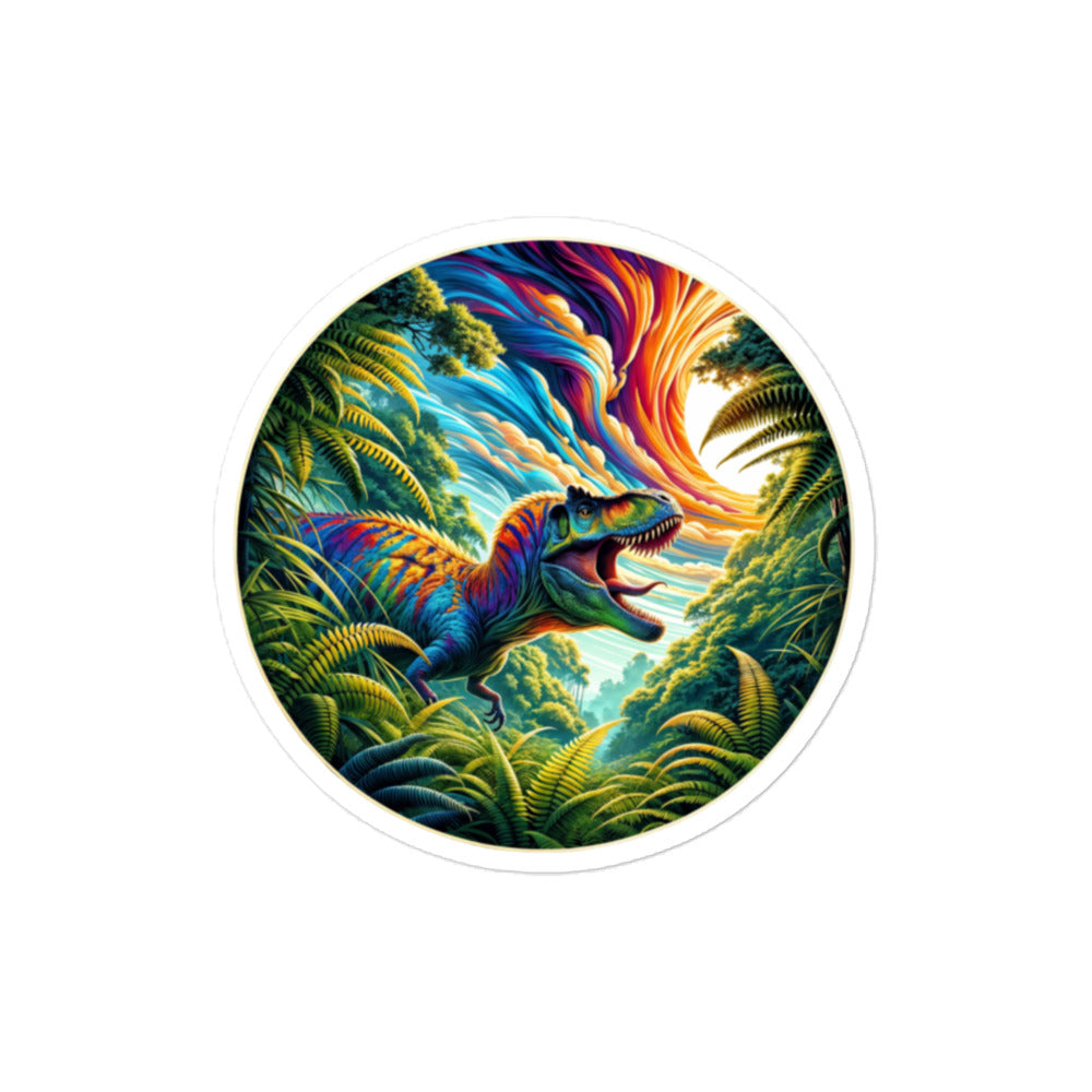 Swirling Sky - Dinosaur Vinyl Sticker