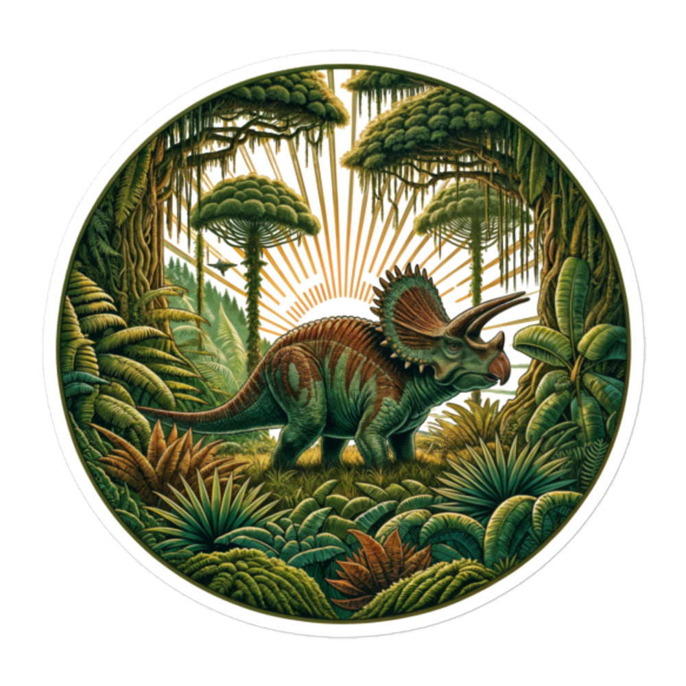 Mossy Avaceratops - Dinosaur Vinyl Sticker