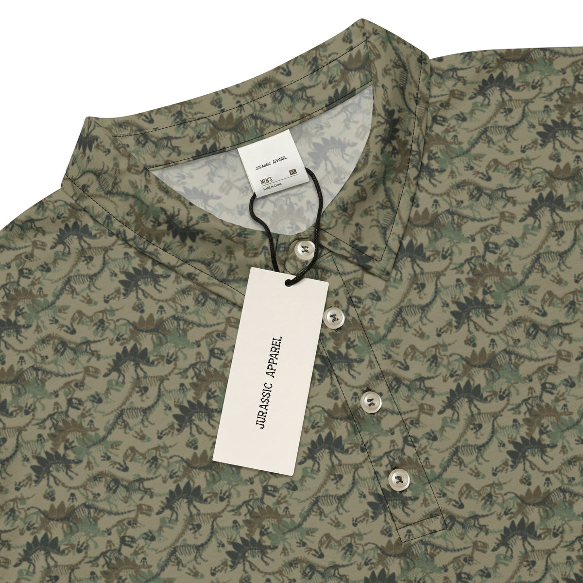 Camo Dinos - Dinosaur Slim Fit Polo