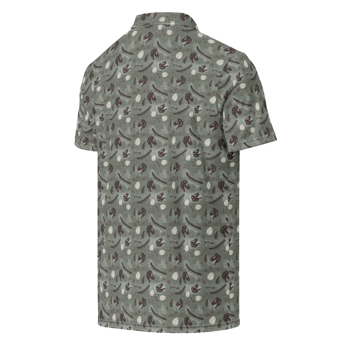 Prehistoric Fossils - Dinosaur Slim Fit Polo