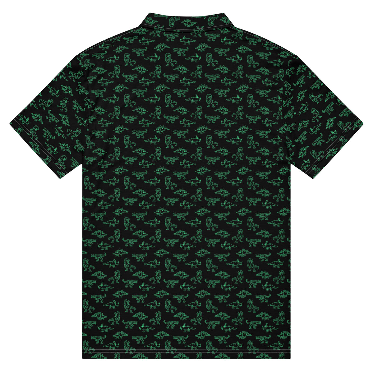 Neon Dinos - Men's Dinosaur Slim Fit Polo