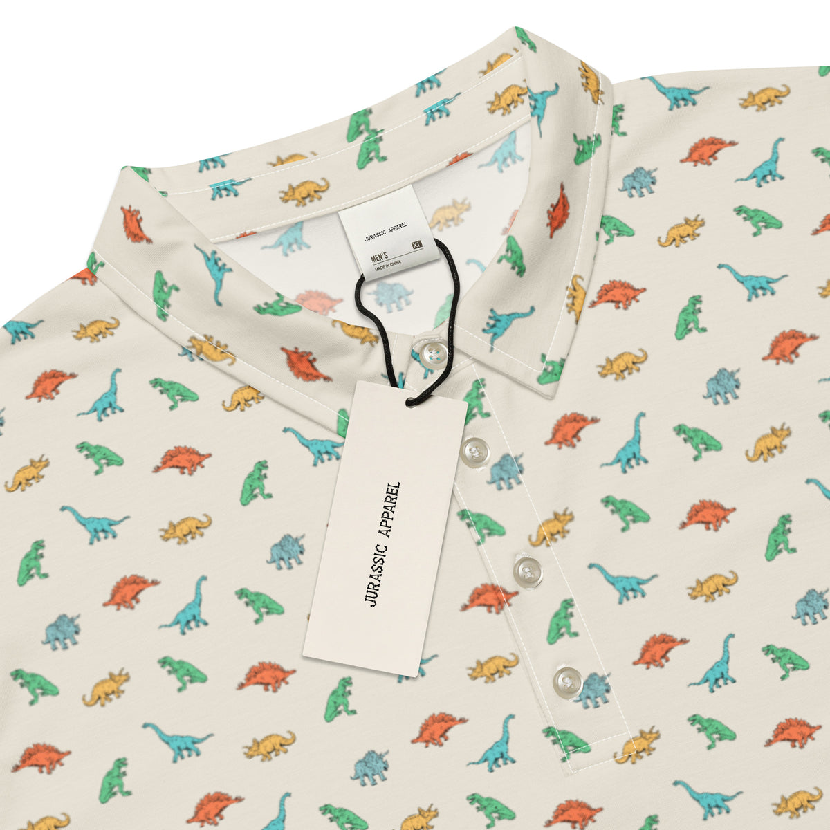 Colorful Dino&#39;s - Dinosaur Slim Fit Polo