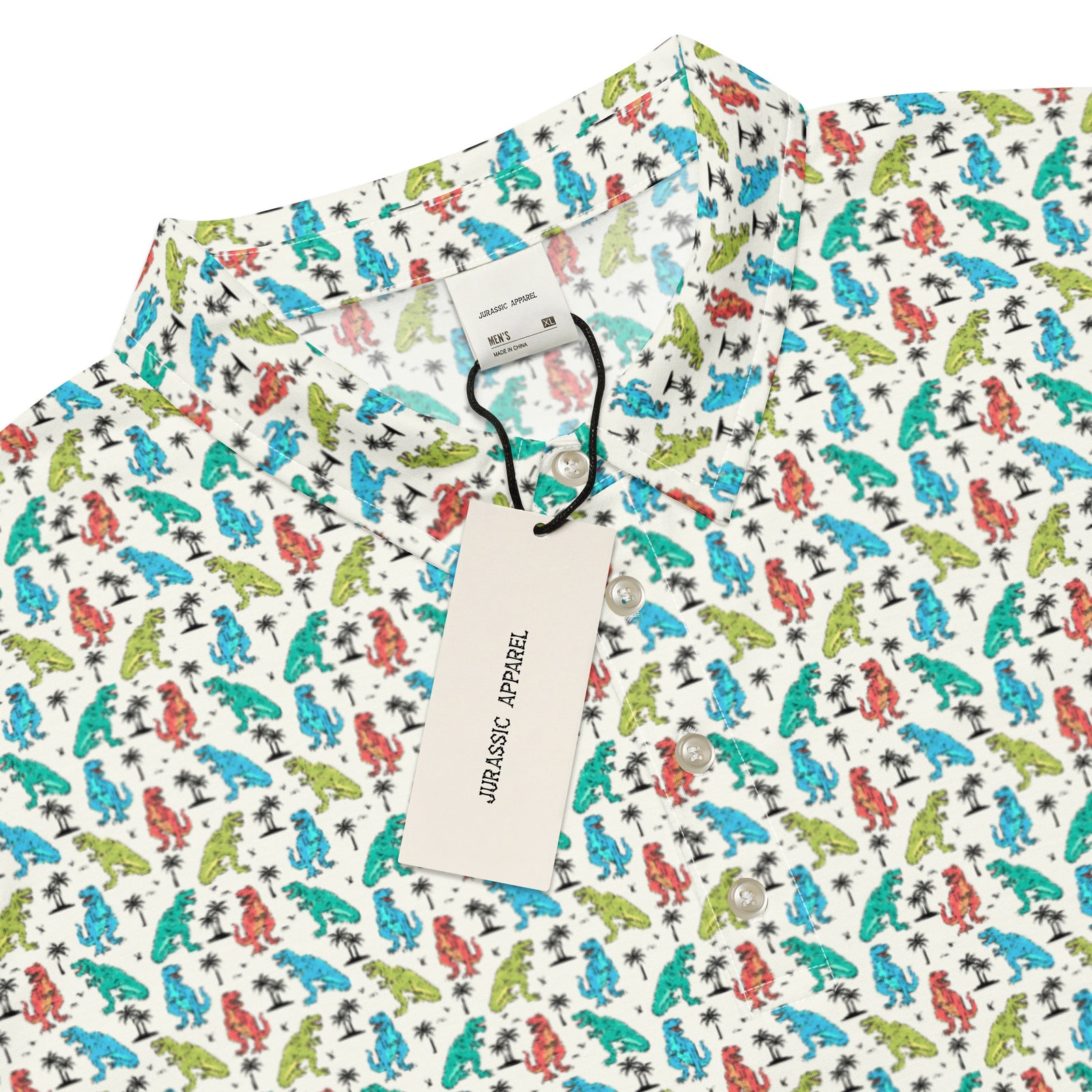 T-Rex Vacation - Dinosaur Slim Fit Polo