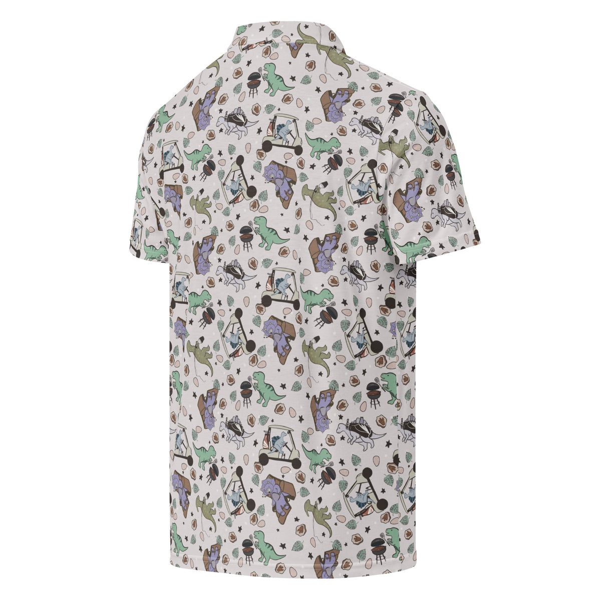 Dino Dad - Dinosaur Slim Fit Polo