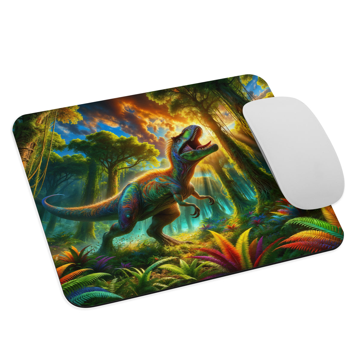Sunny Morning - Dinosaur Mouse Pad