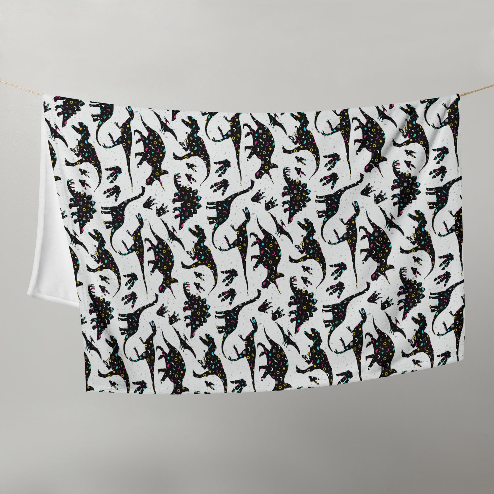 Crazy 90's - Dinosaur Throw Blanket