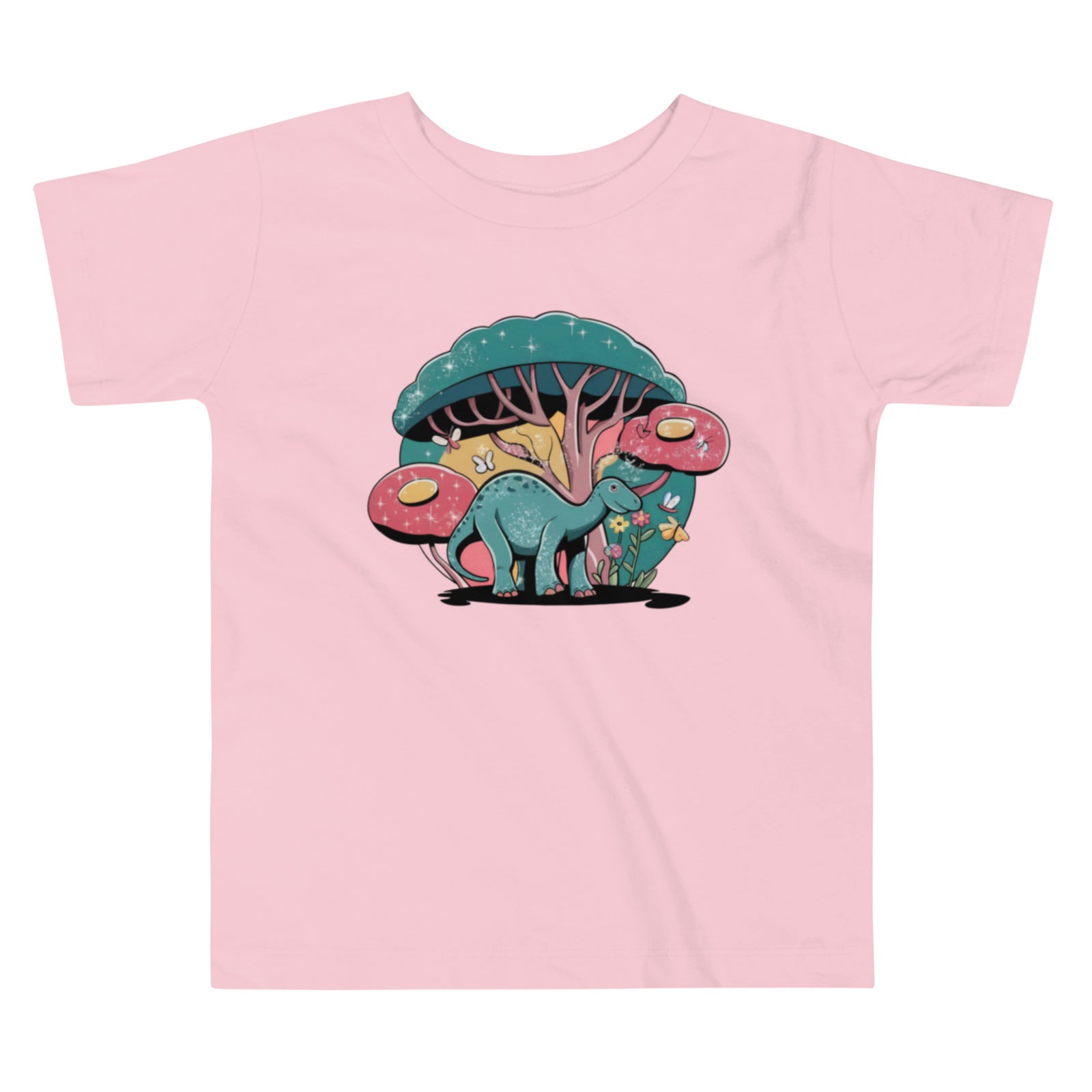Abstract Dino Forest - Toddler Dinosaur T-Shirt