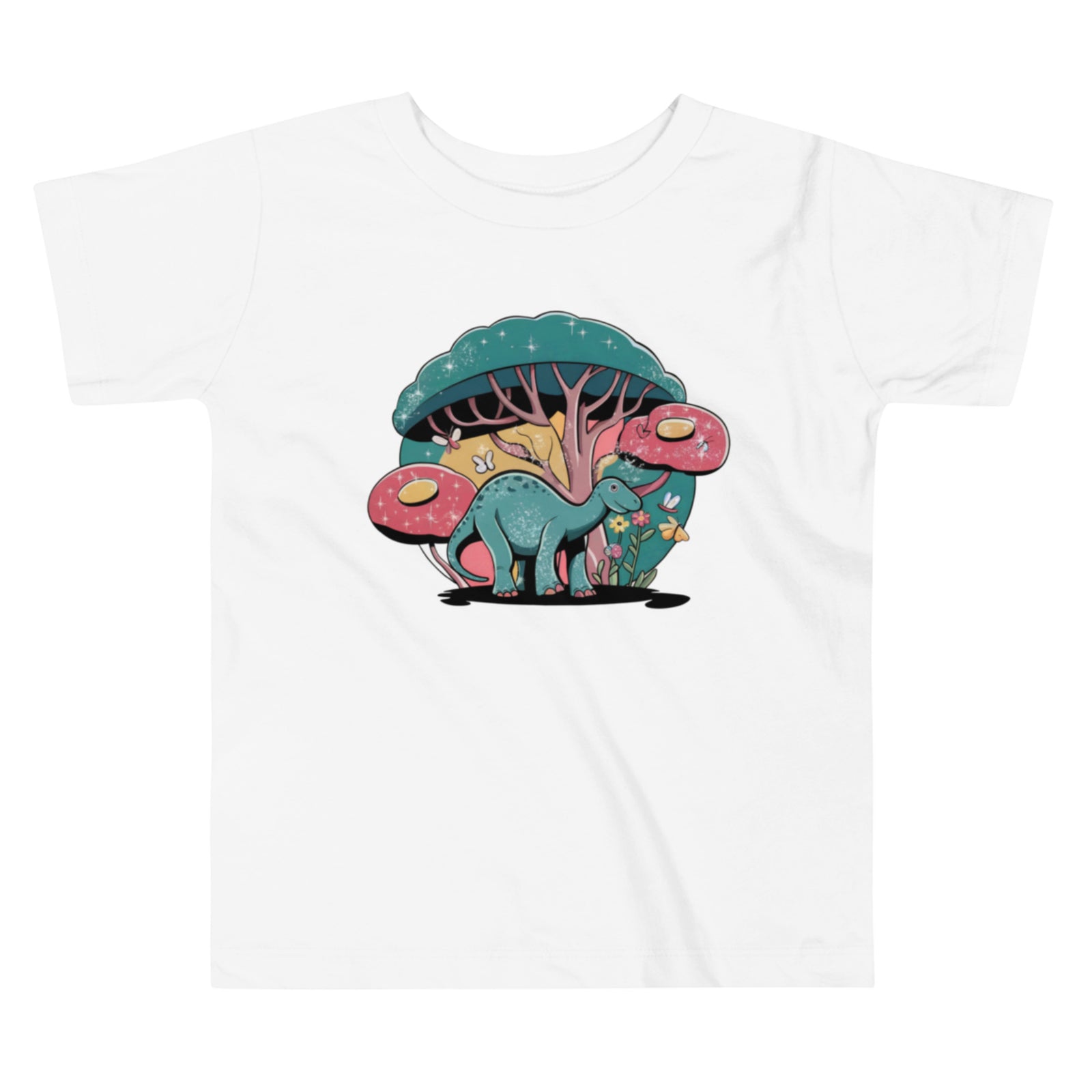 Abstract Dino Forest - Toddler Dinosaur T-Shirt