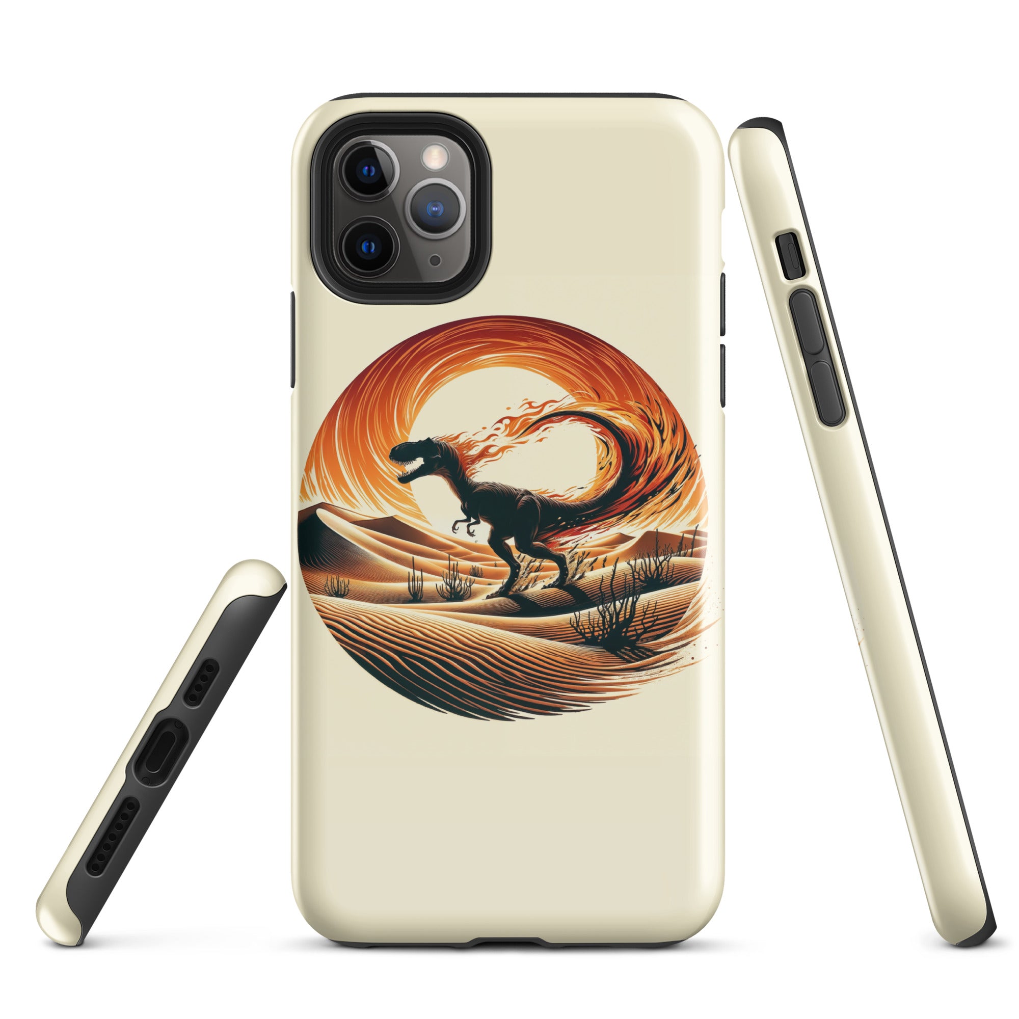 Flaming Staurikosaurus - Dinosaur iPhone Case