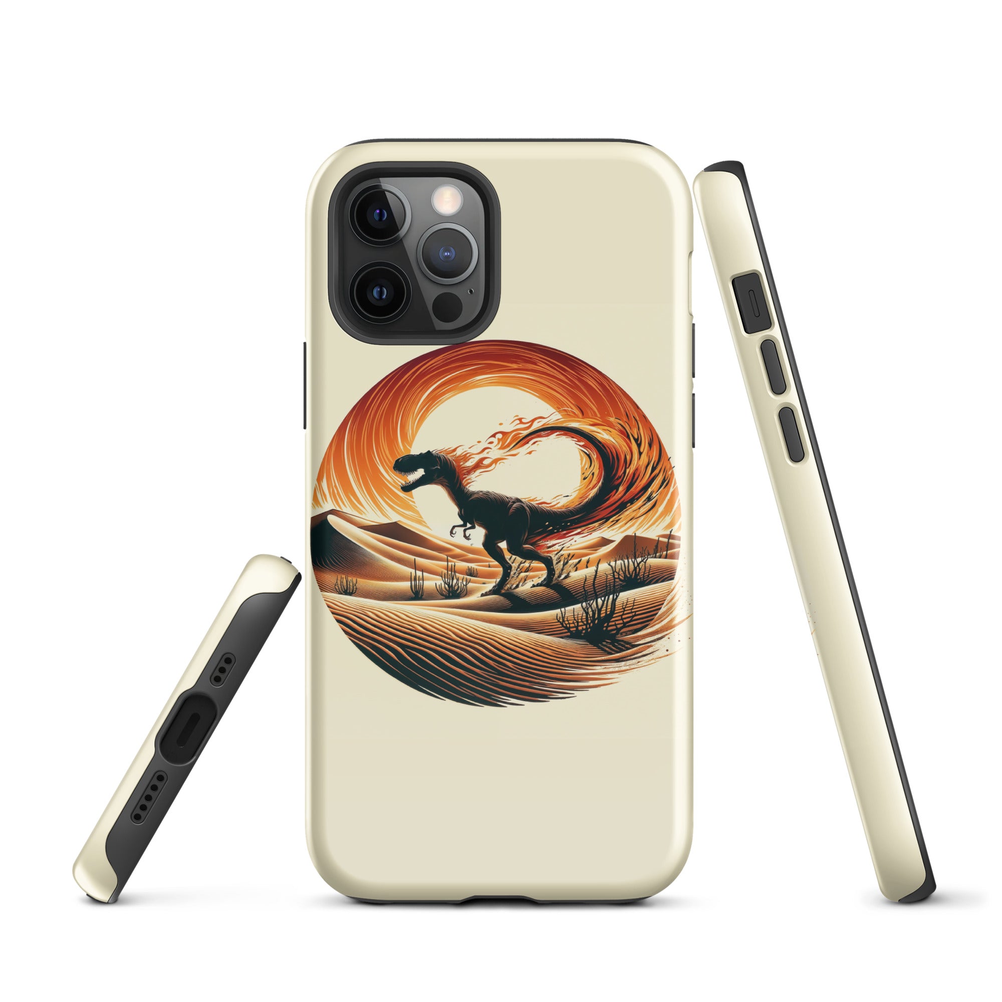 Flaming Staurikosaurus - Dinosaur iPhone Case