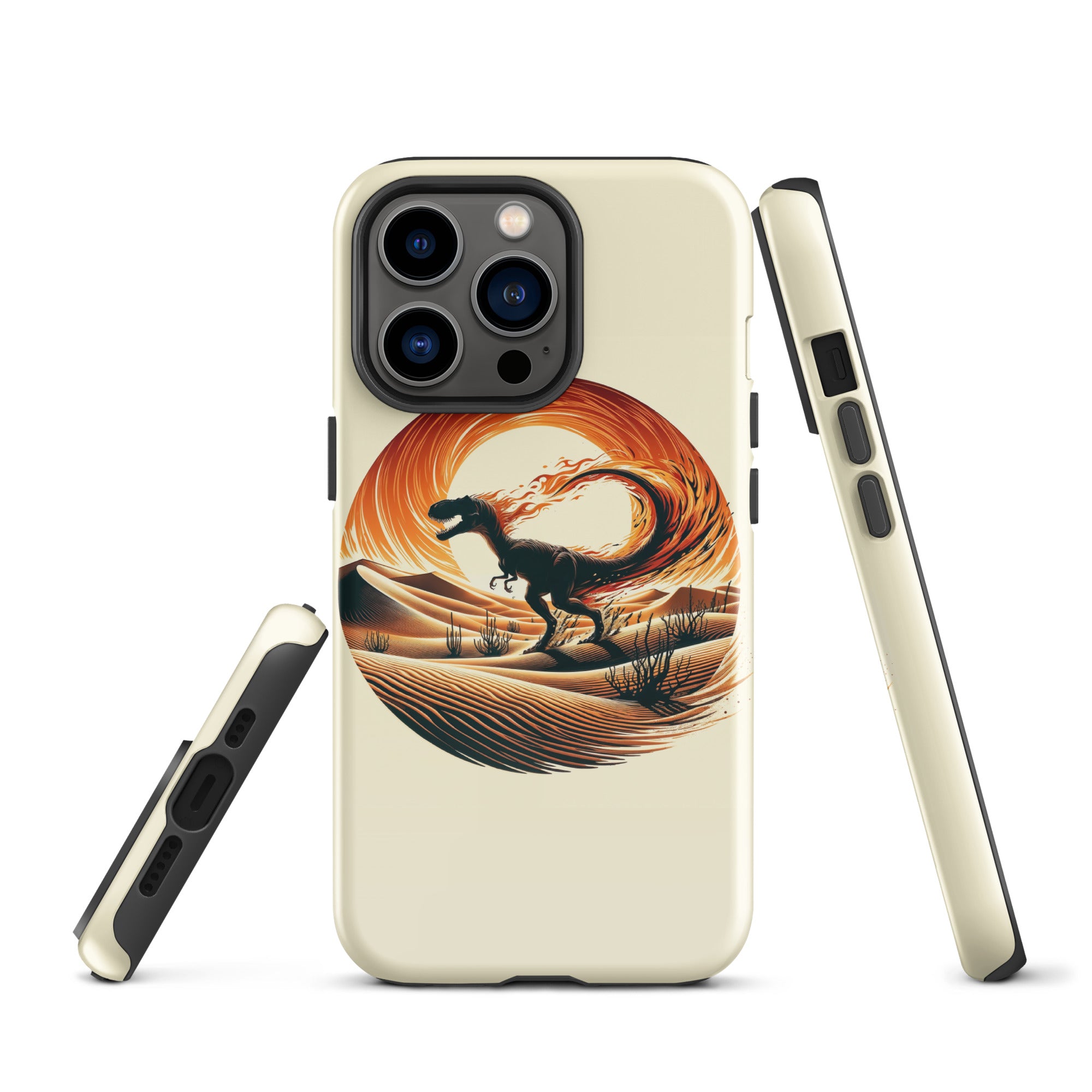 Flaming Staurikosaurus - Dinosaur iPhone Case