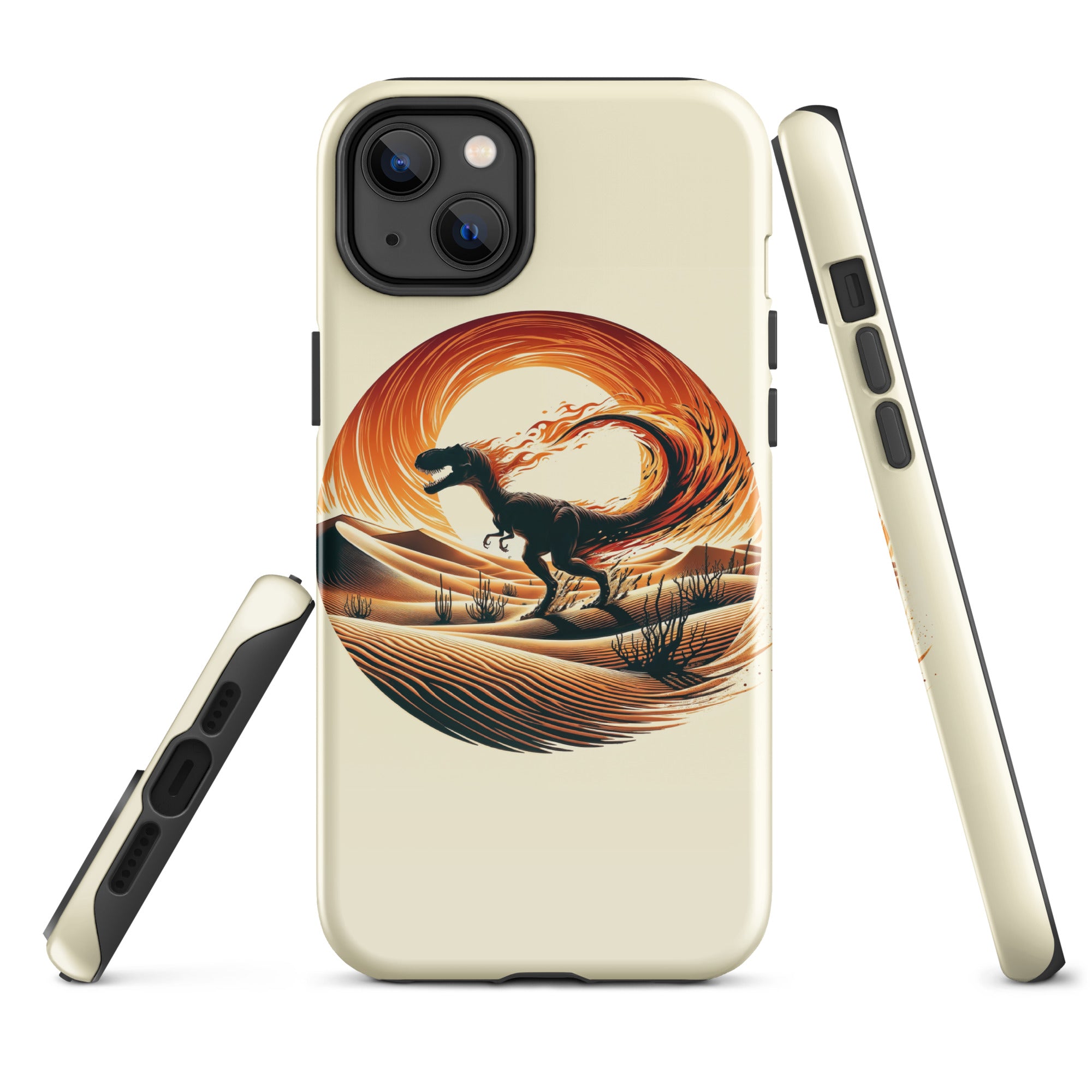 Flaming Staurikosaurus - Dinosaur iPhone Case