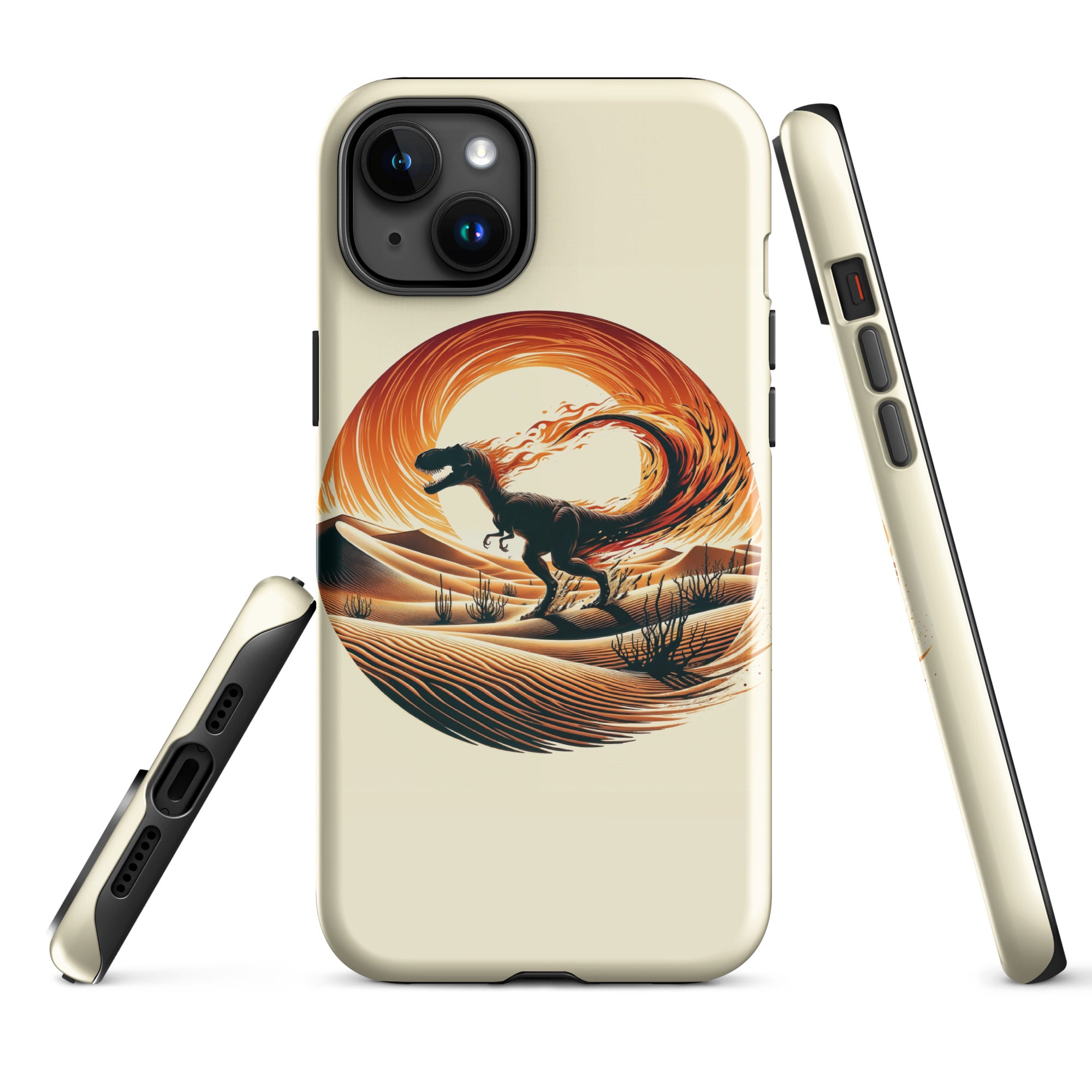 Flaming Staurikosaurus - Dinosaur iPhone Case